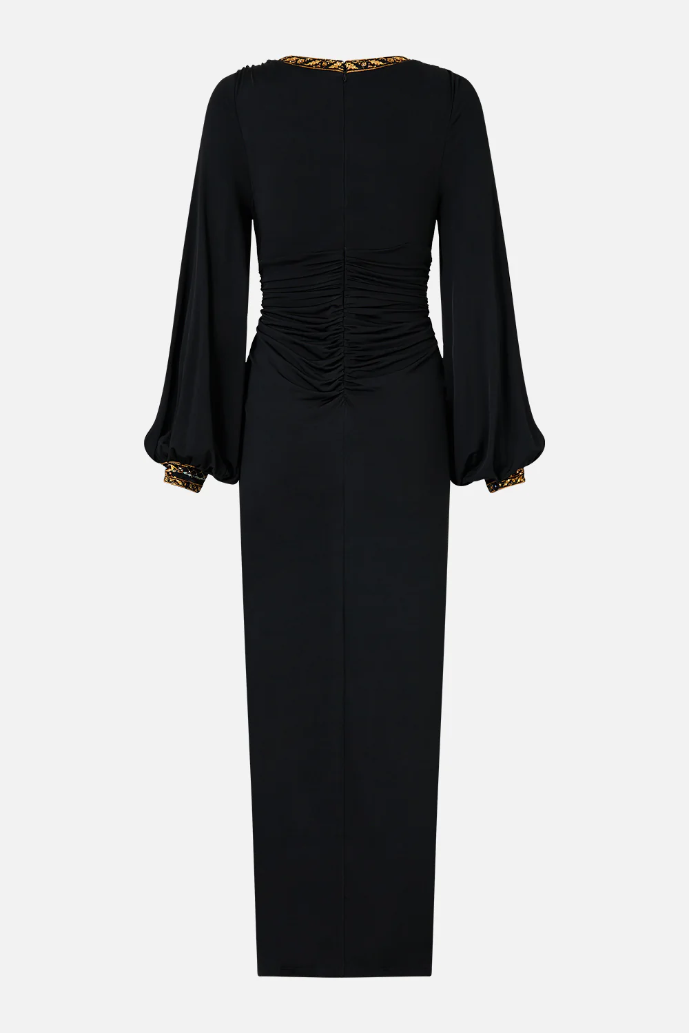 WAISTED DRAPED JERSEY DRESS OTTOMAN ELEGANCE - Image 6