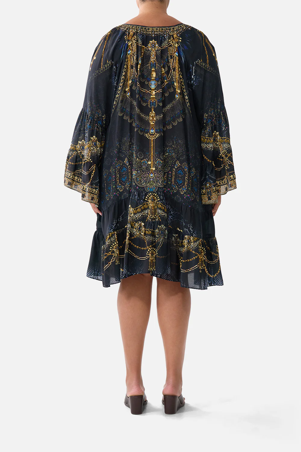 A-LINE GATHERED PANEL DRESS SONG OF THE SOLSTICE - Image 10