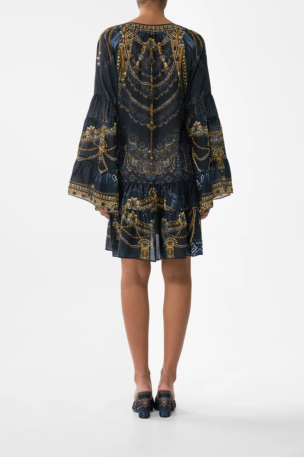 A-LINE GATHERED PANEL DRESS SONG OF THE SOLSTICE - Image 2