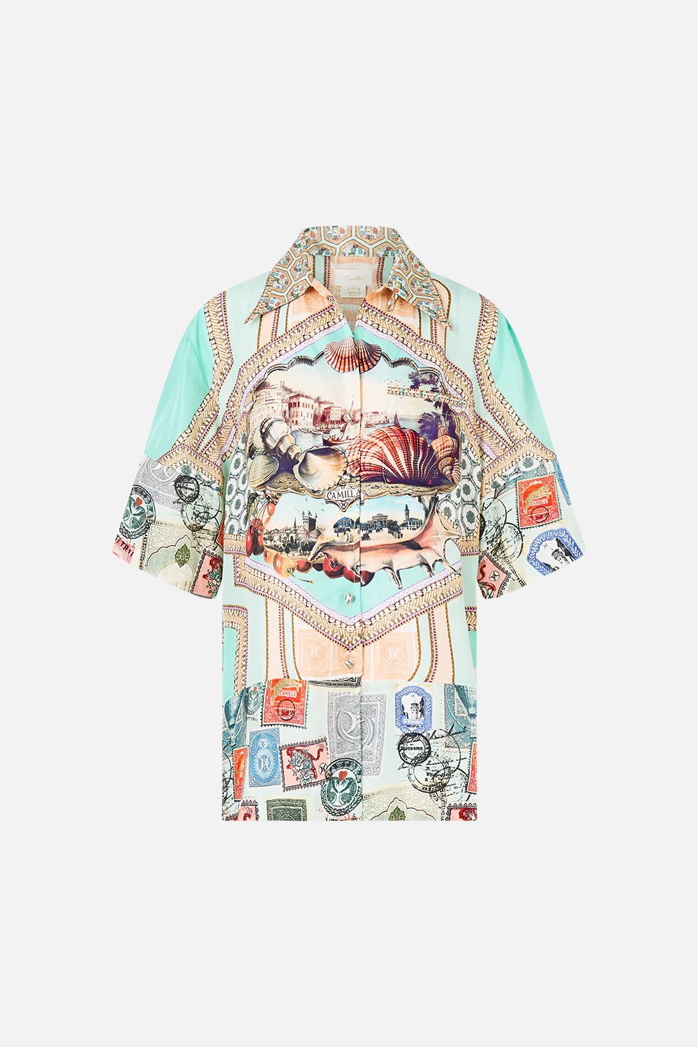 OVERSIZED SHIRT WITH POCKET WITH LOVE FROM TÜRKIYE - Image 3