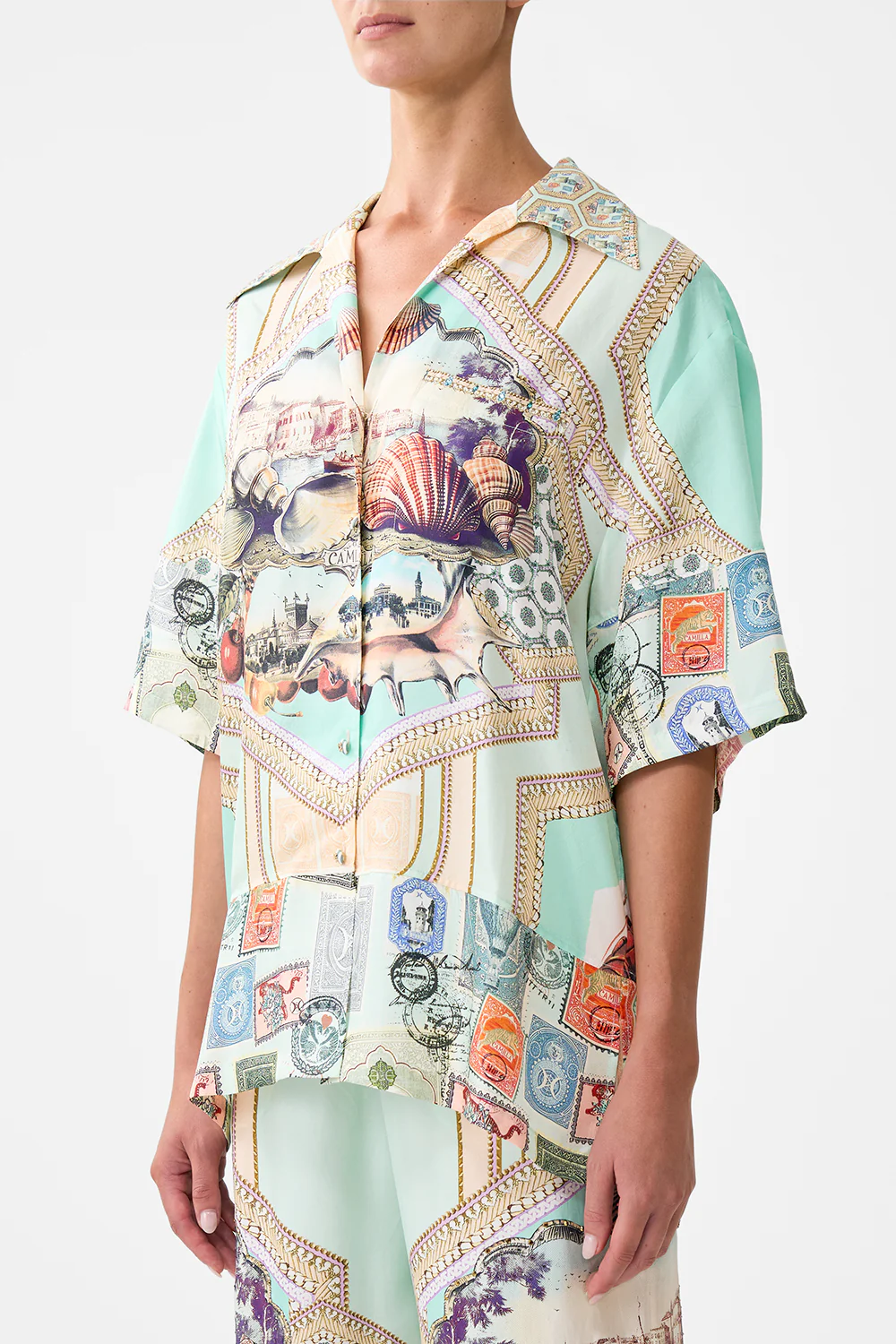 OVERSIZED SHIRT WITH POCKET WITH LOVE FROM TÜRKIYE - Image 5