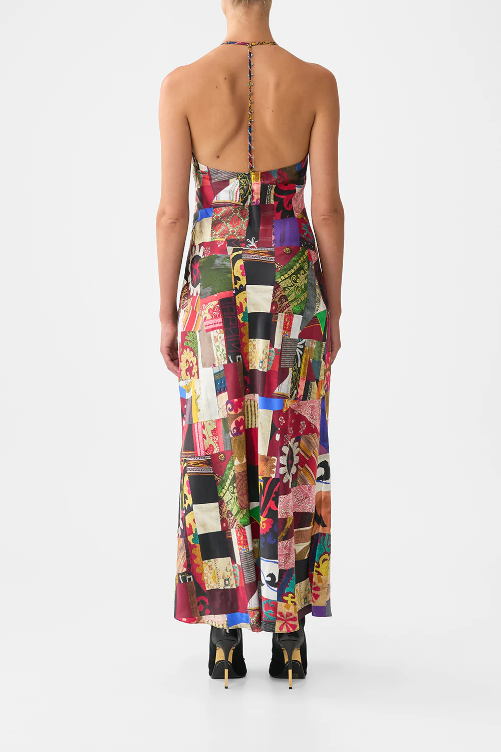 CHAIN DETAIL SLIP DRESS PATCHWORK ALCHEMY - Image 2