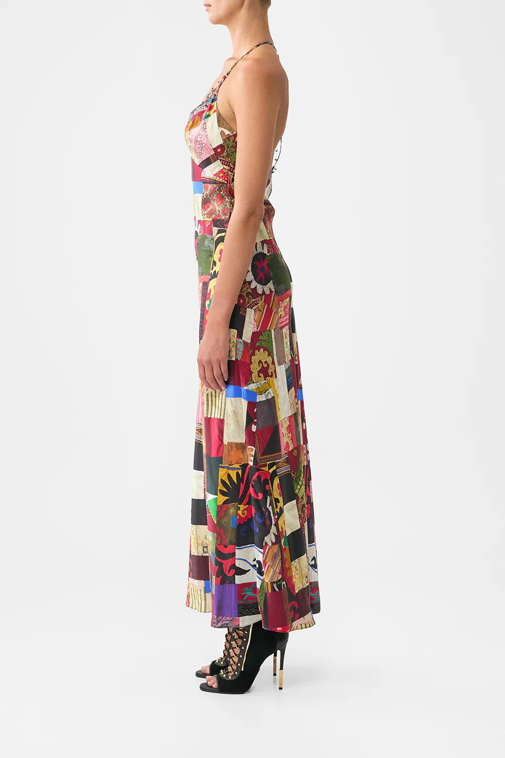 CHAIN DETAIL SLIP DRESS PATCHWORK ALCHEMY - Image 4