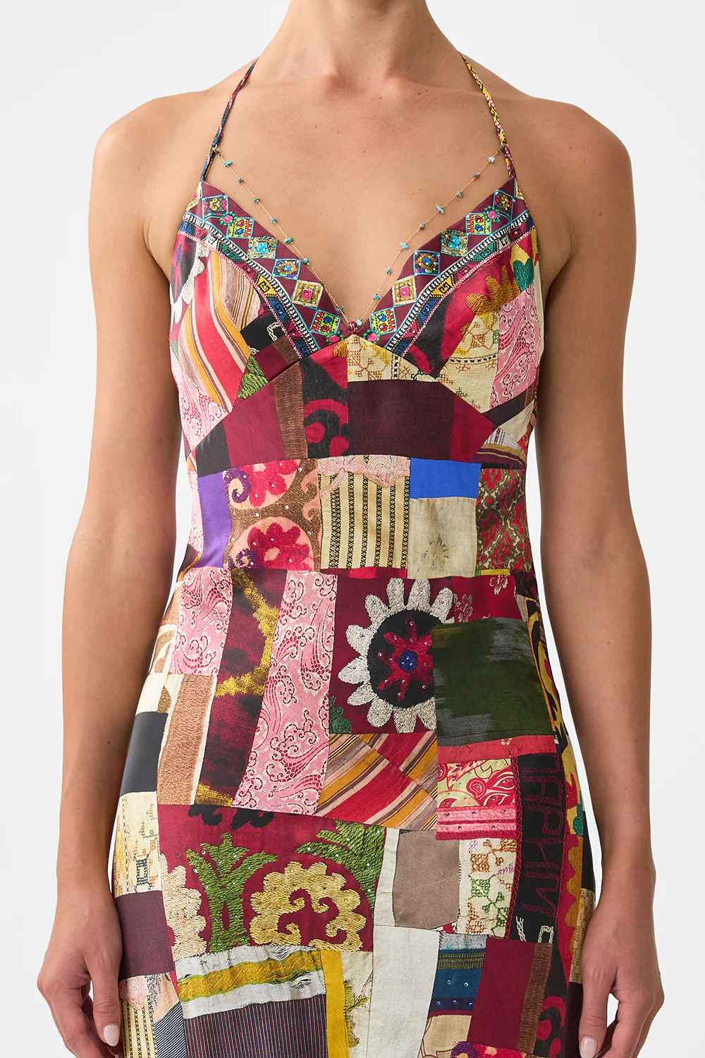 CHAIN DETAIL SLIP DRESS PATCHWORK ALCHEMY - Image 5