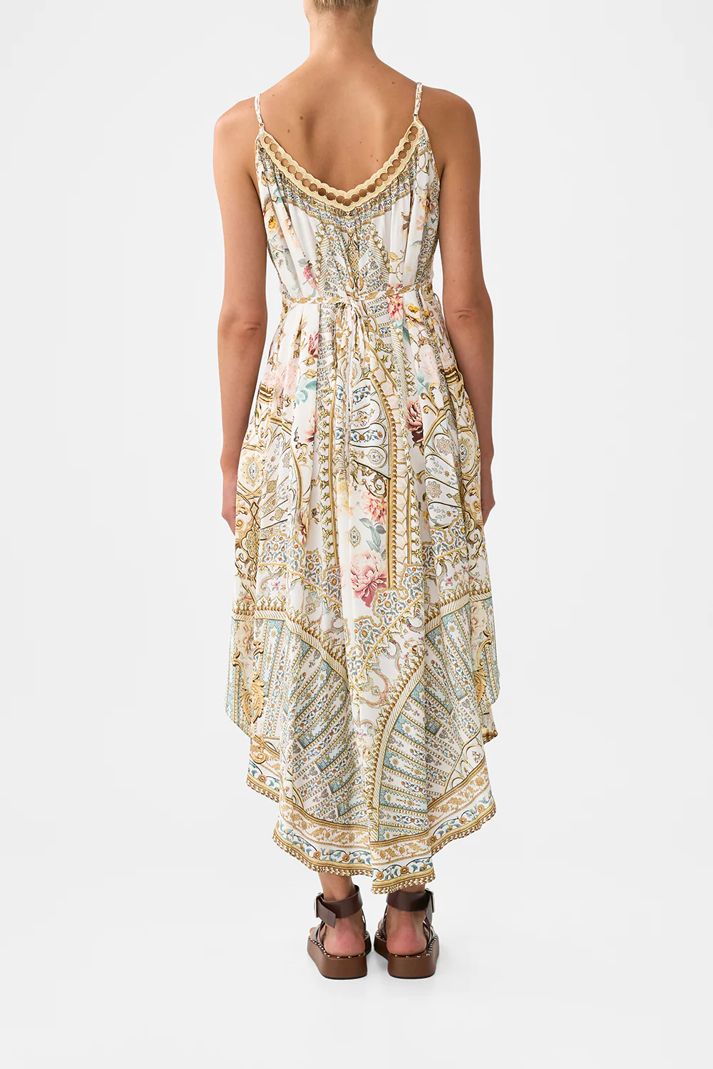 STRAPPY HIGH LOW DRESS WITH POCKETS OTTOMAN DYNASTY - Image 2