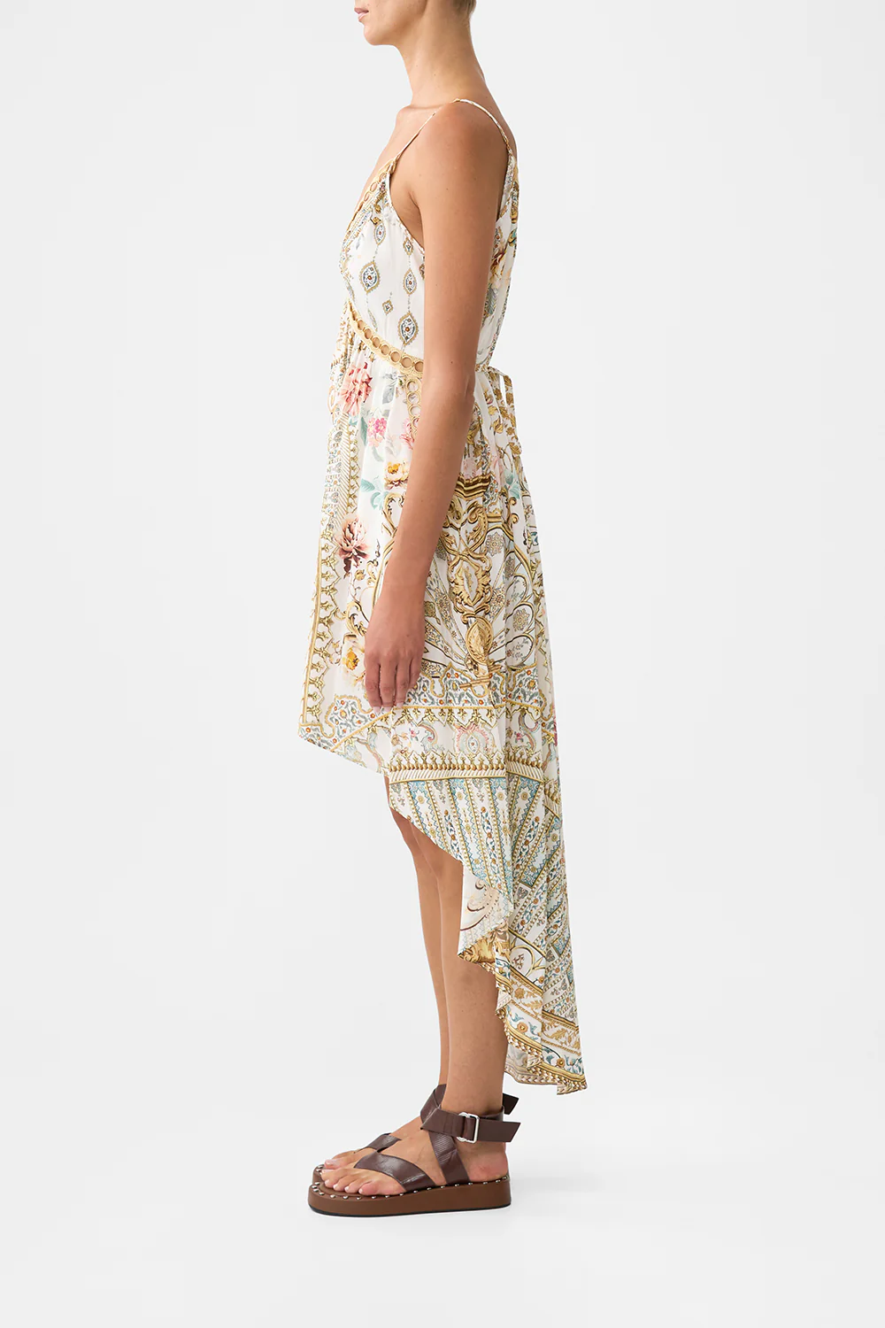 STRAPPY HIGH LOW DRESS WITH POCKETS OTTOMAN DYNASTY - Image 4