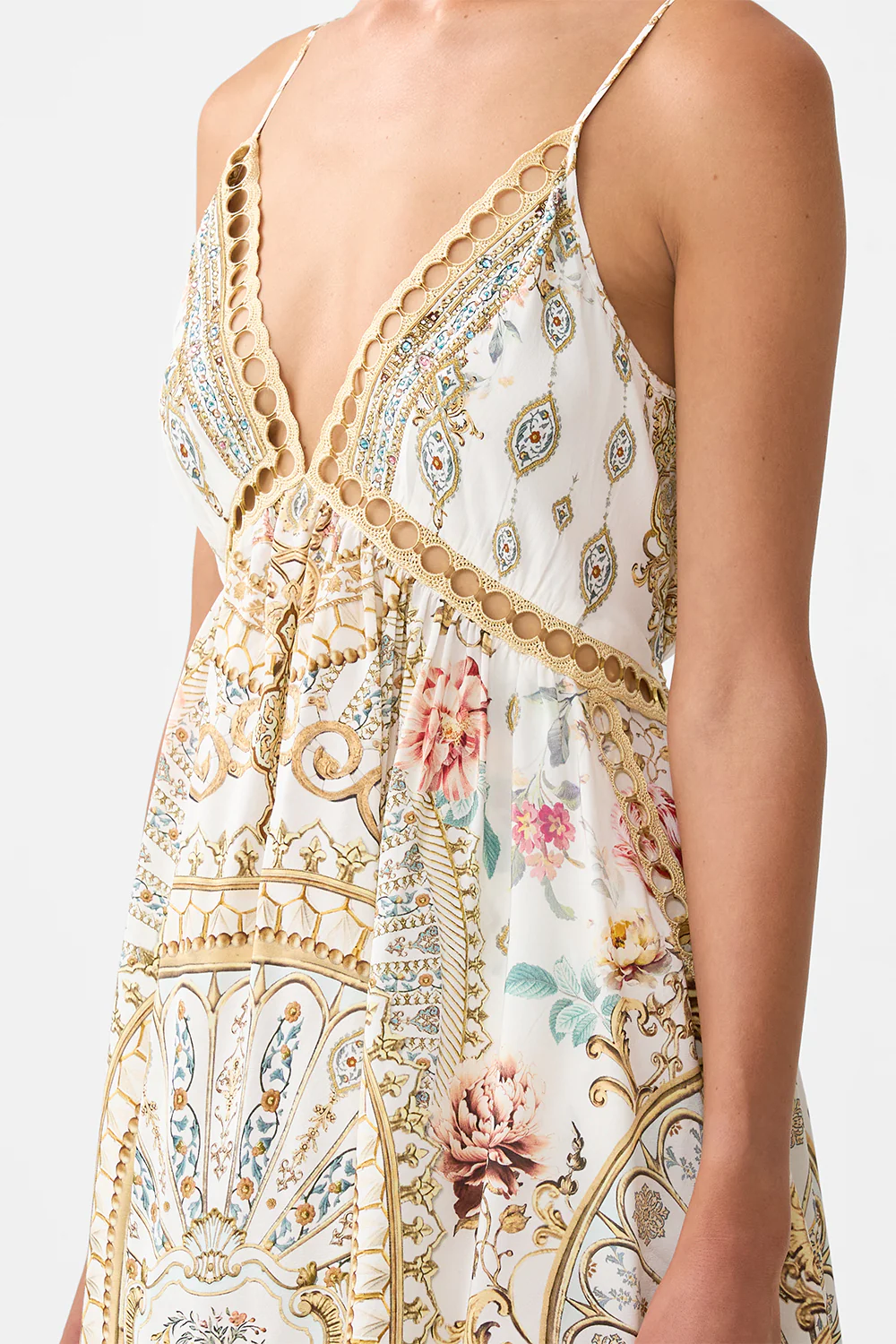 STRAPPY HIGH LOW DRESS WITH POCKETS OTTOMAN DYNASTY - Image 5
