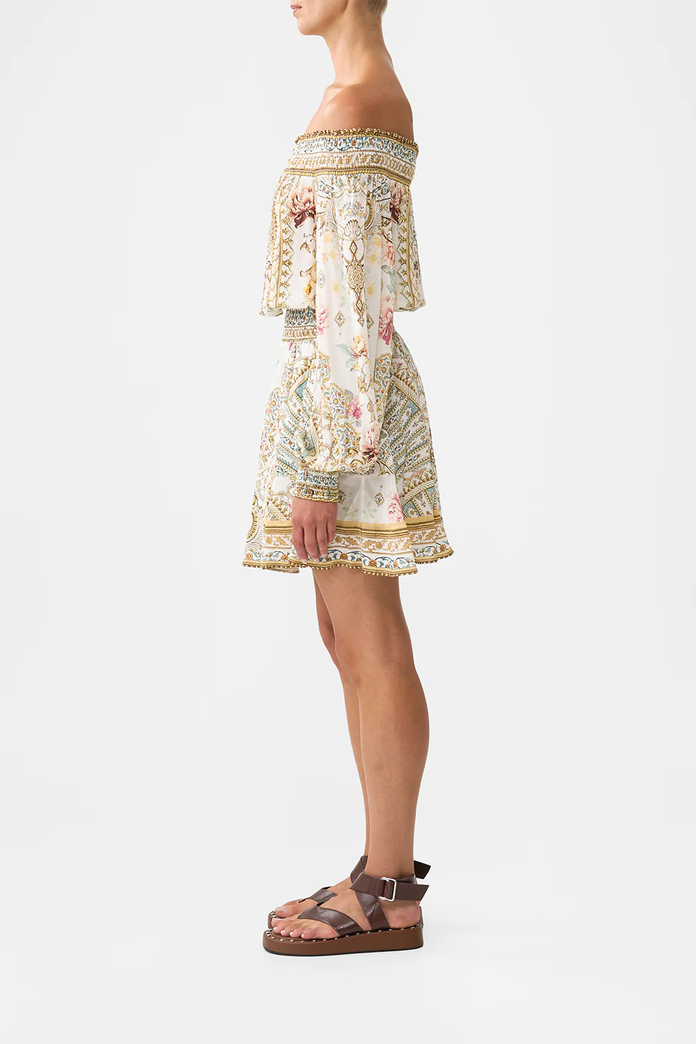 OFF SHOULDER SHORT DRESS OTTOMAN DYNASTY - Image 3