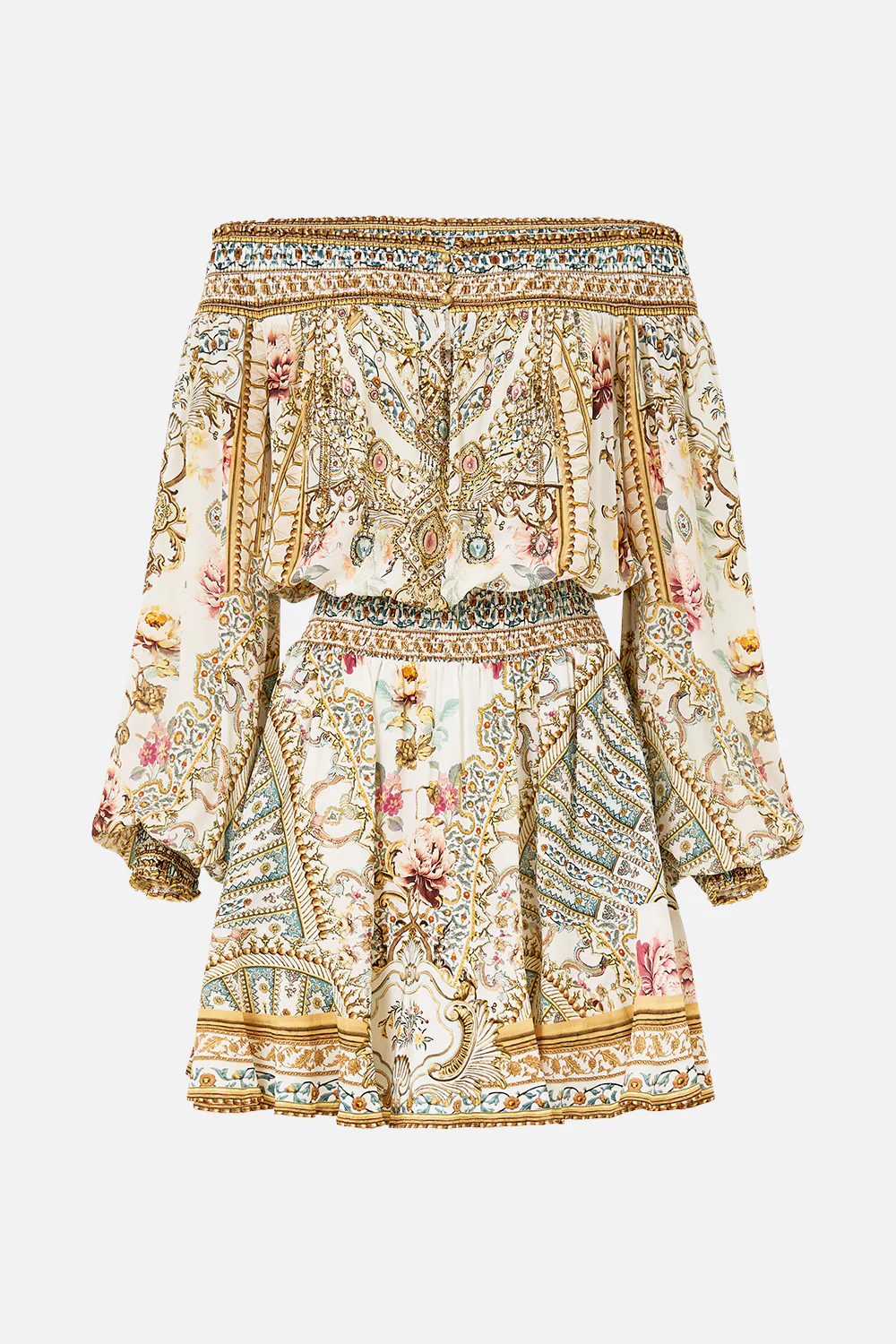 OFF SHOULDER SHORT DRESS OTTOMAN DYNASTY - Image 4