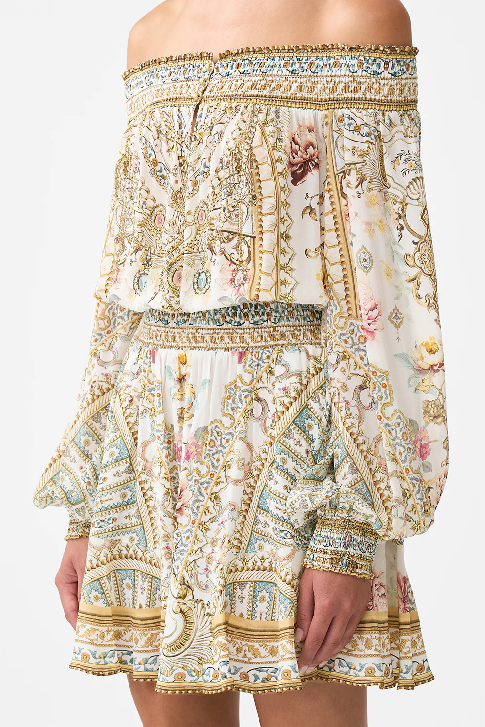 OFF SHOULDER SHORT DRESS OTTOMAN DYNASTY - Image 5