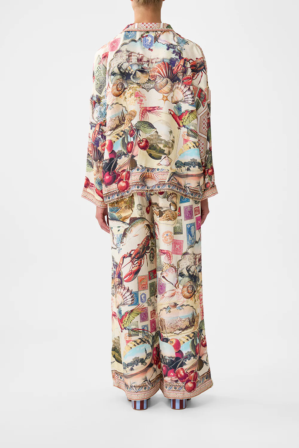 CROPPED RELAXED SHIRT NOTES FROM THE ROAD - Image 2