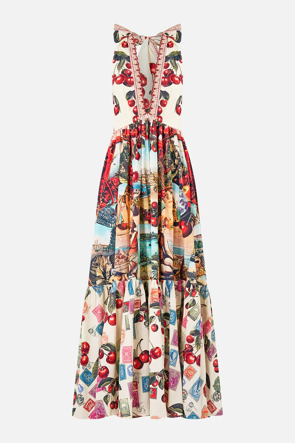 RUFFLE HEM HALTER DRESS NOTES FROM THE ROAD - Image 3