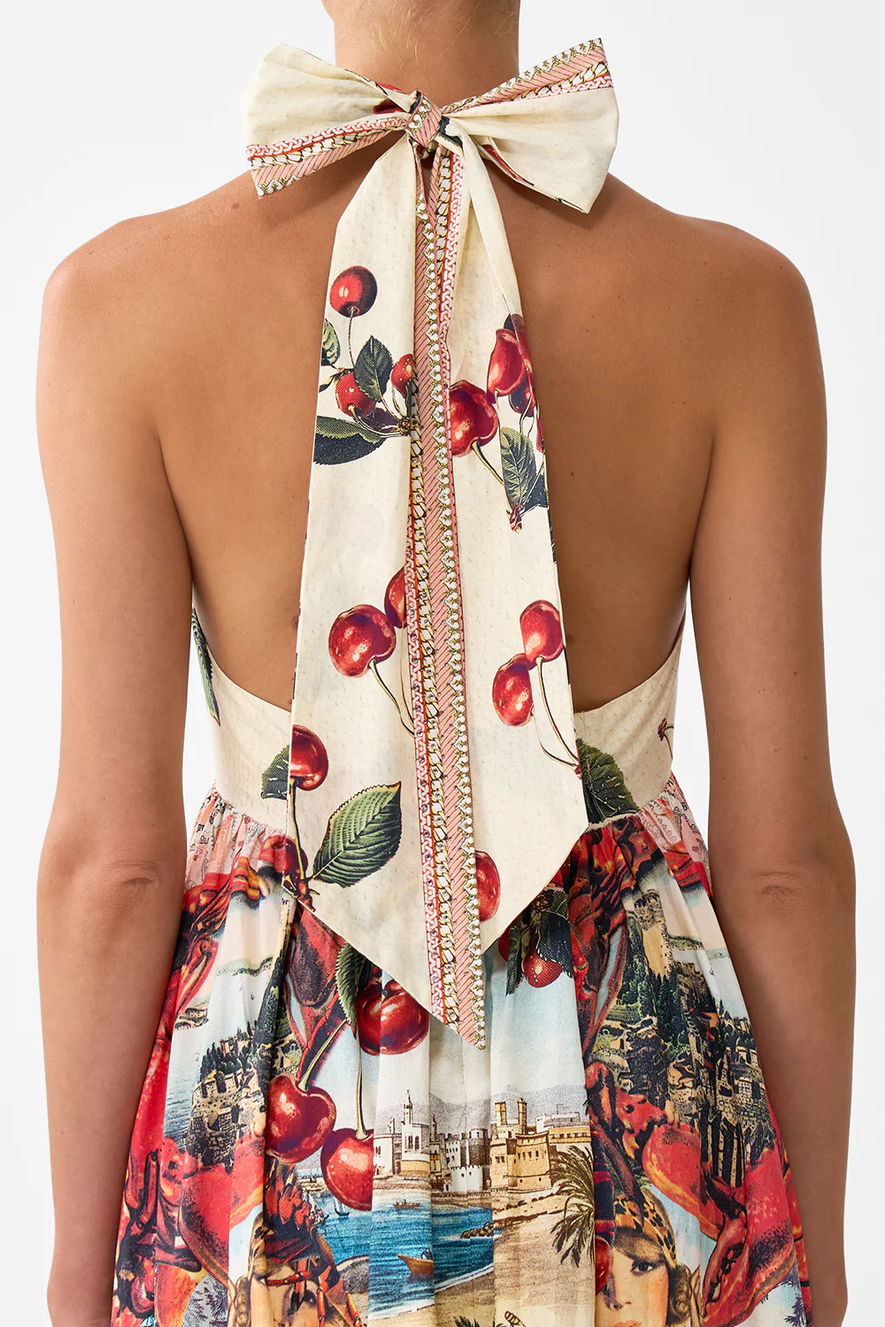 RUFFLE HEM HALTER DRESS NOTES FROM THE ROAD - Image 6