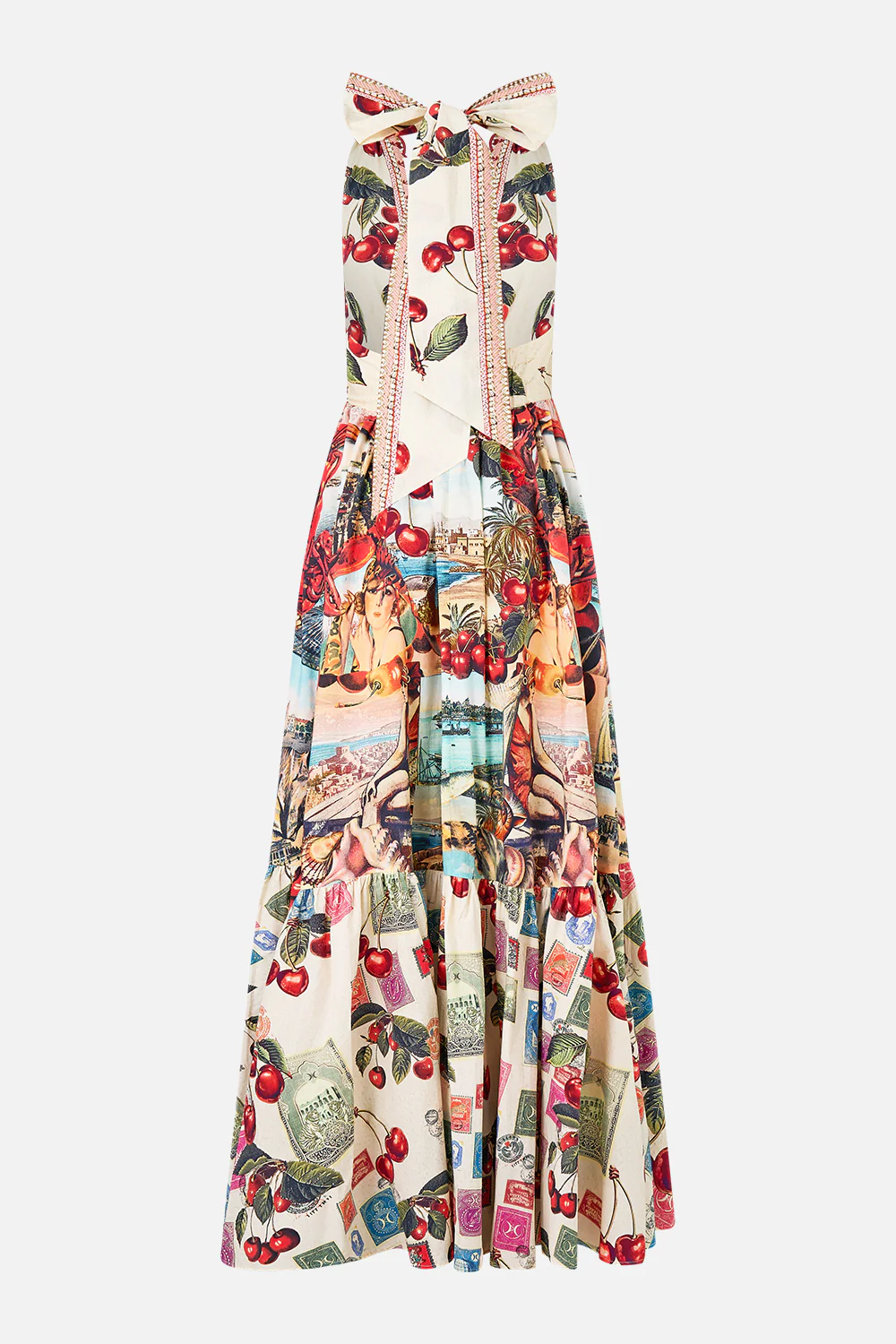 RUFFLE HEM HALTER DRESS NOTES FROM THE ROAD - Image 7