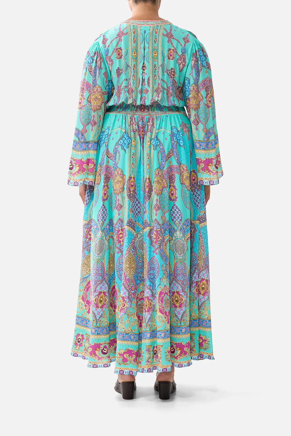 KIMONO SLEEVE DRESS WITH SHIRRING DETAIL THE CONCUBINES CORRIDOR - Image 10
