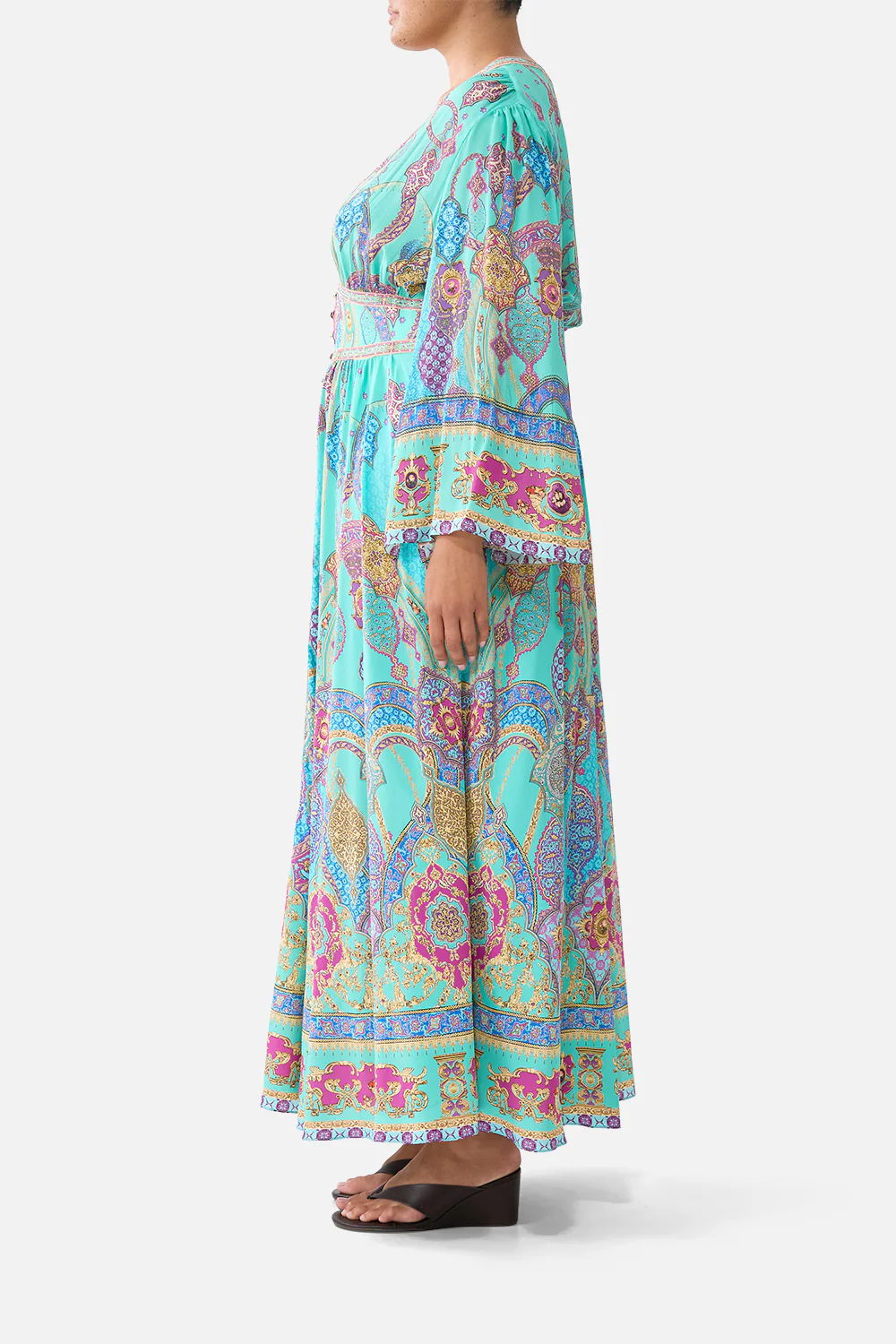 KIMONO SLEEVE DRESS WITH SHIRRING DETAIL THE CONCUBINES CORRIDOR - Image 11