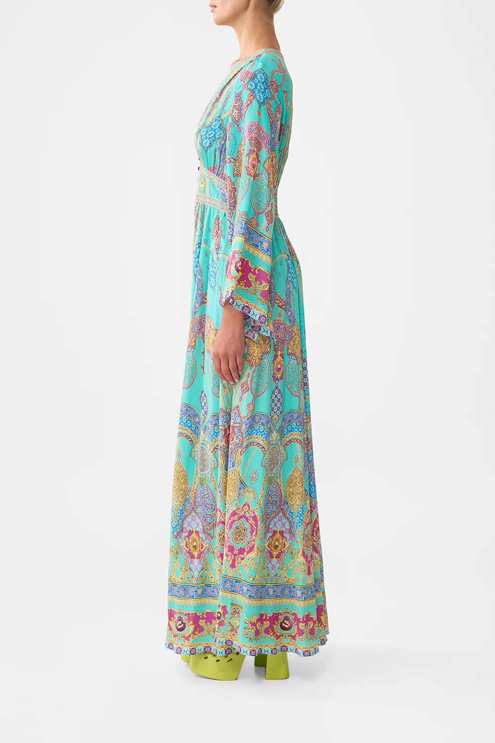 KIMONO SLEEVE DRESS WITH SHIRRING DETAIL THE CONCUBINES CORRIDOR - Image 4