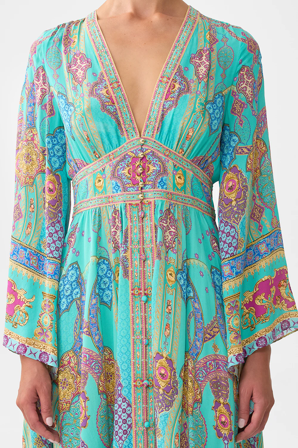 KIMONO SLEEVE DRESS WITH SHIRRING DETAIL THE CONCUBINES CORRIDOR - Image 6