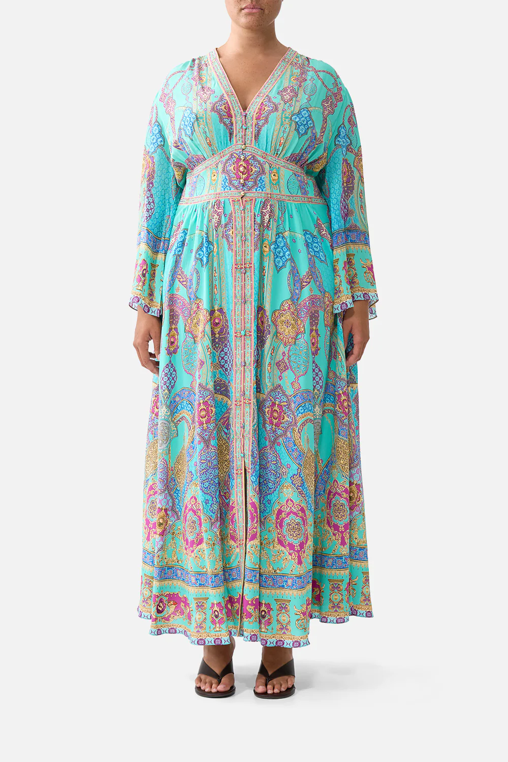 KIMONO SLEEVE DRESS WITH SHIRRING DETAIL THE CONCUBINES CORRIDOR - Image 9