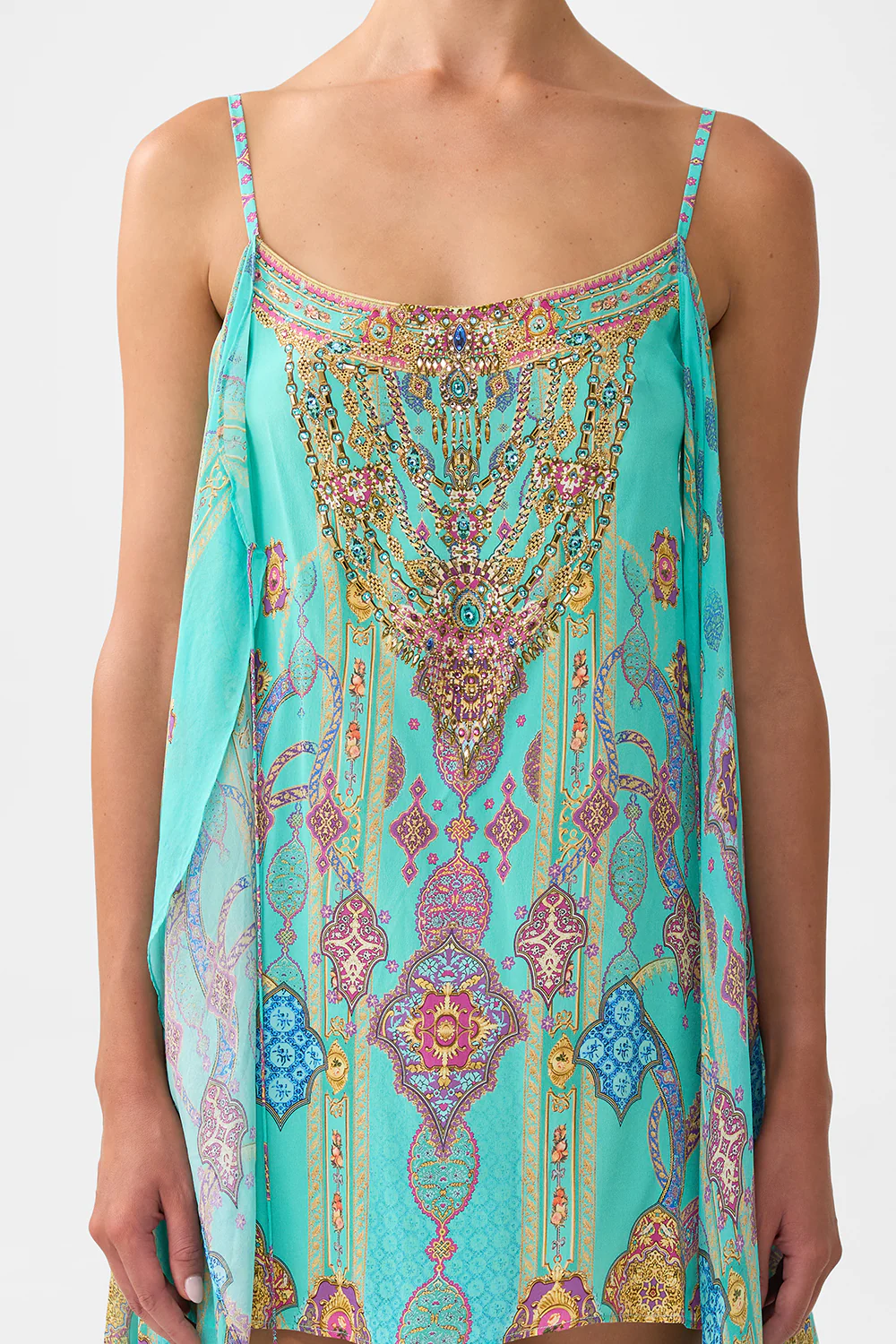 MINI DRESS WITH LONG OVERLAY THE CONCUBINES CORRIDOR - Image 6