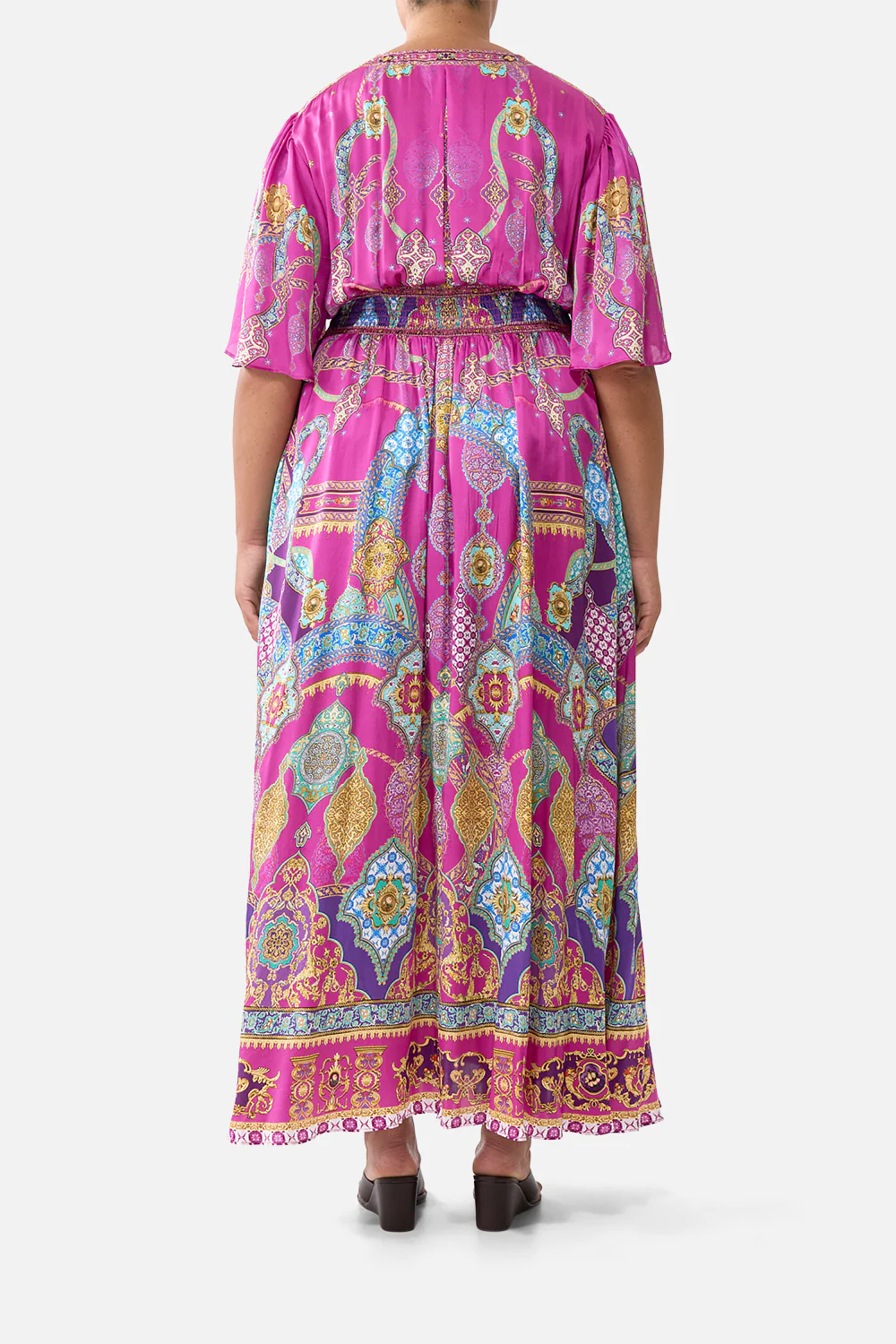 SHAPED WAISTBAND DRESS WITH FLUTTER SLEEVES CONCUBINES, SULTANS & COURTIERS - Image 10