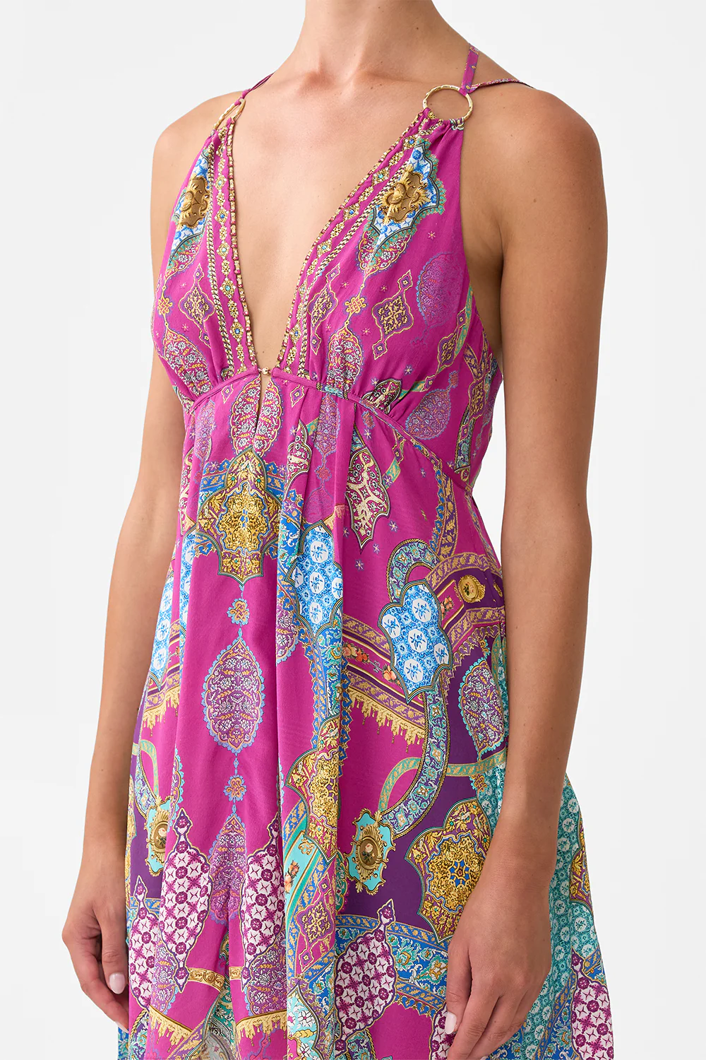 SHORT FLARED DRESS WITH HARDWARE CONCUBINES, SULTANS & COURTIERS - Image 5