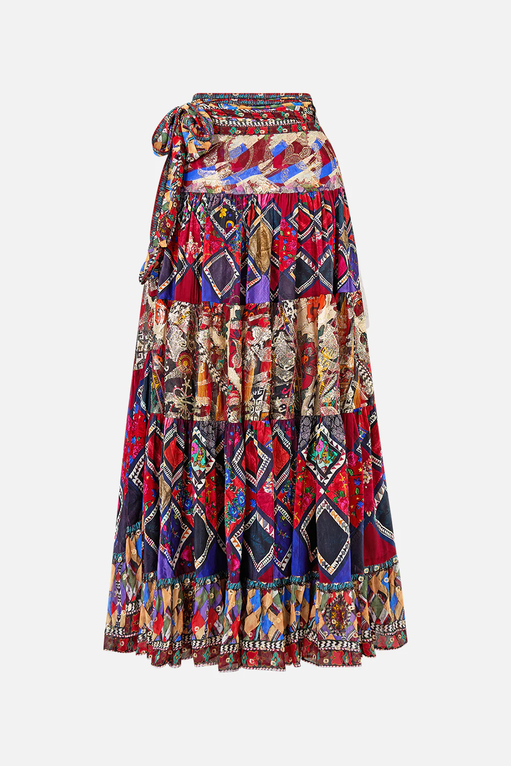 WRAP SKIRT WITH GATHERED PANELS PATCHWORK ALCHEMY - Image 6