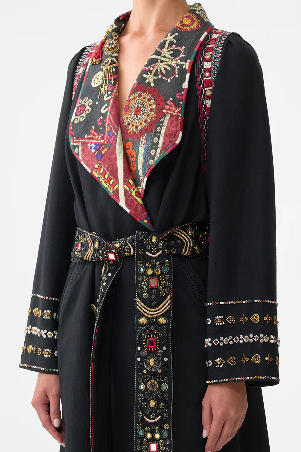 COAT WITH VEST DETAIL PATCHWORK ALCHEMY - Image 5