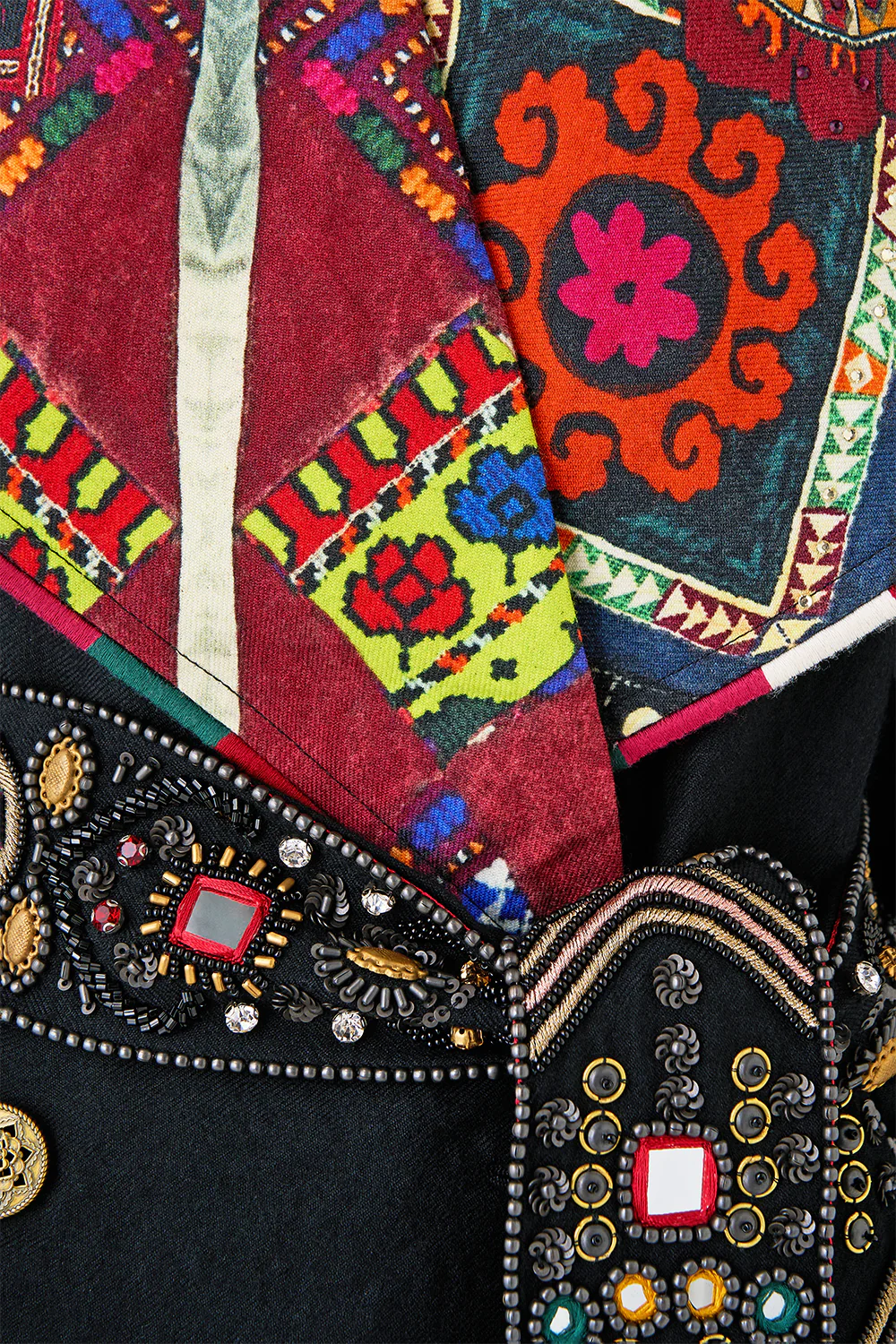 COAT WITH VEST DETAIL PATCHWORK ALCHEMY - Image 9