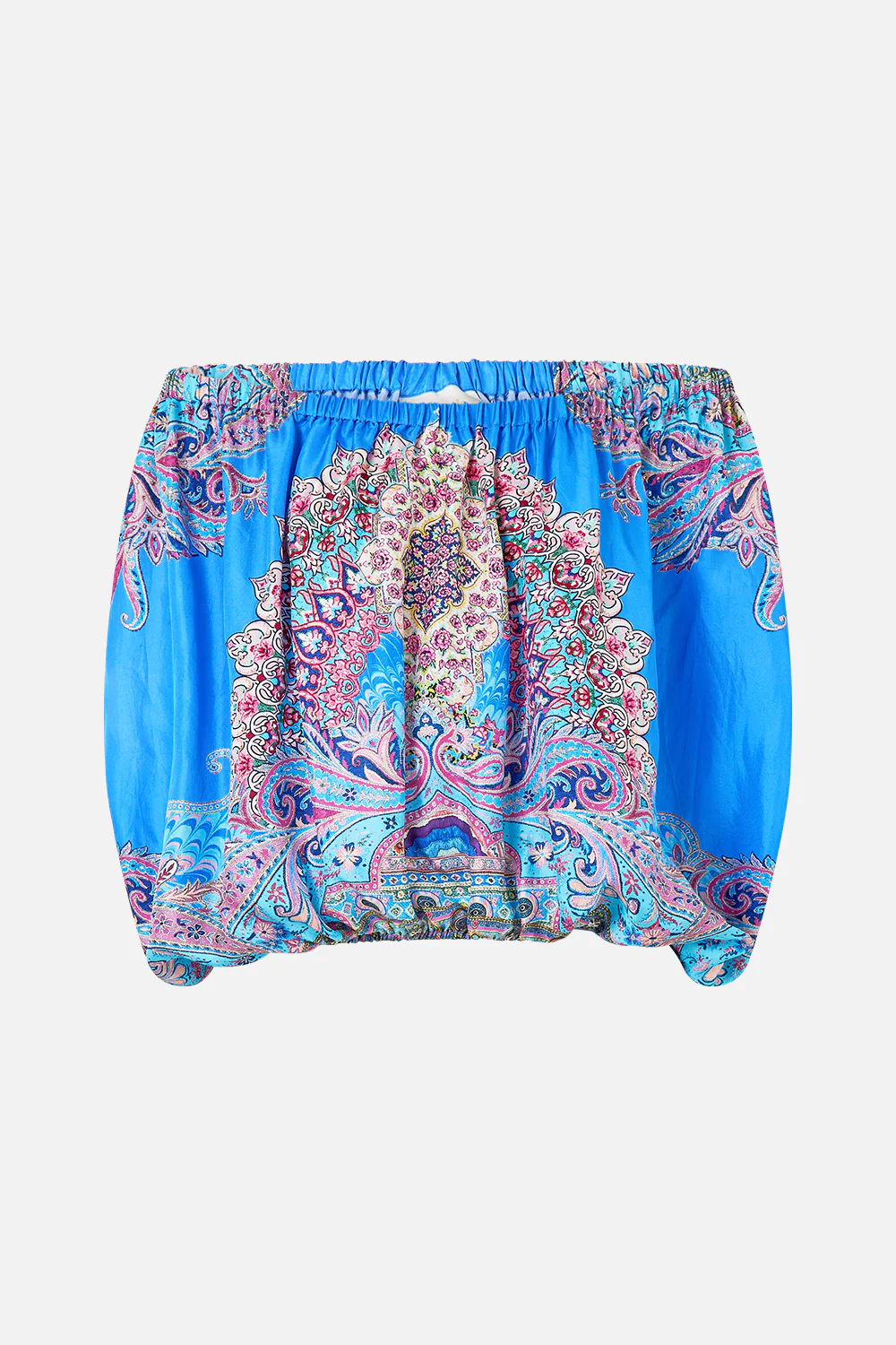 OFF SHOULDER ELASTIC TOP FOOTSTEPS IN FOLKLORE - Image 3