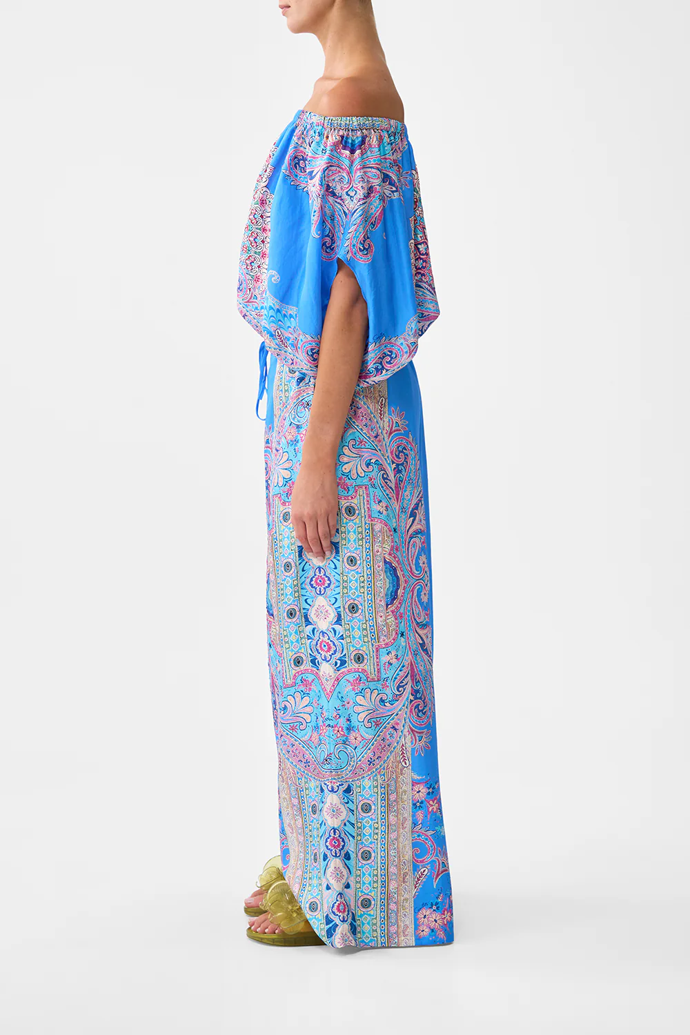 OFF SHOULDER ELASTIC TOP FOOTSTEPS IN FOLKLORE - Image 4
