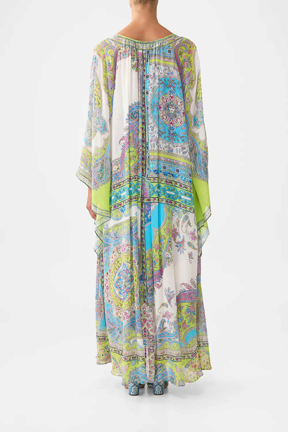 LONG DRESS WITH HANDKERCHIEF SLEEVE MAGIC CARPET RIDE - Image 2