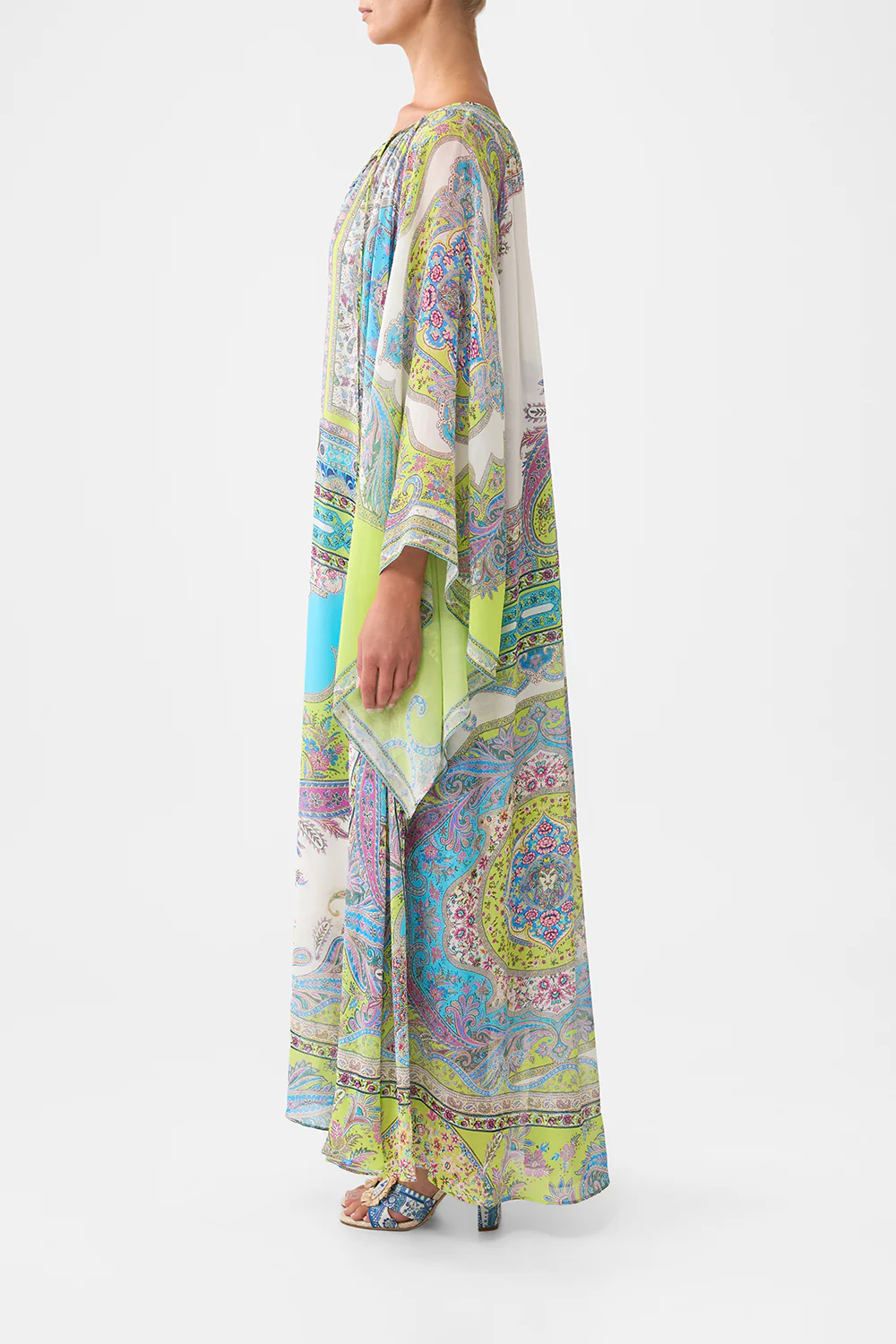 LONG DRESS WITH HANDKERCHIEF SLEEVE MAGIC CARPET RIDE - Image 4