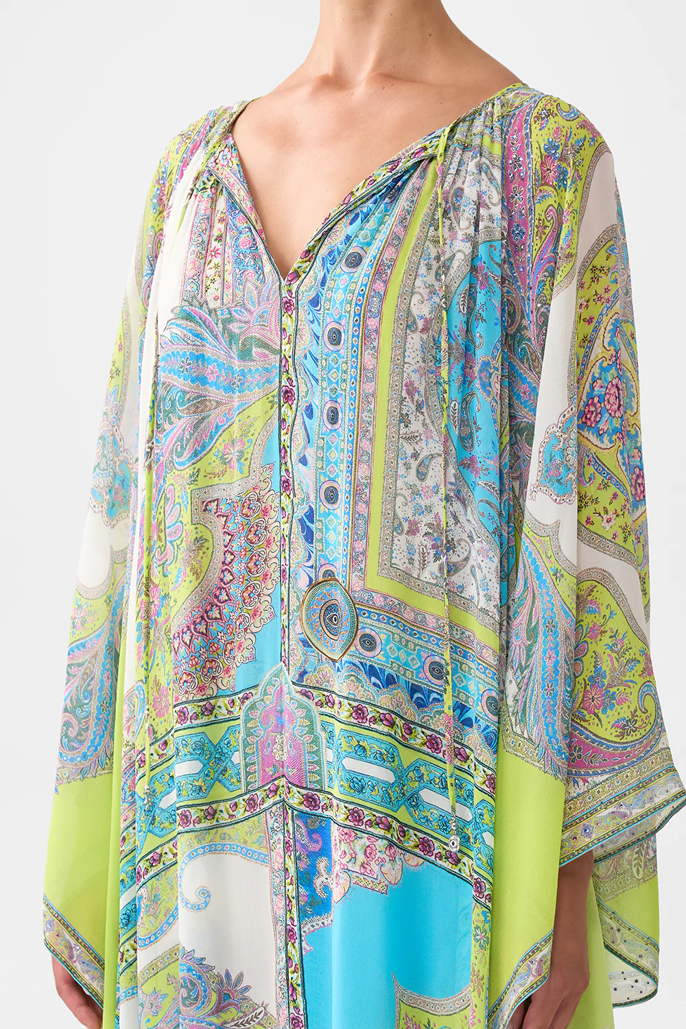 LONG DRESS WITH HANDKERCHIEF SLEEVE MAGIC CARPET RIDE - Image 5