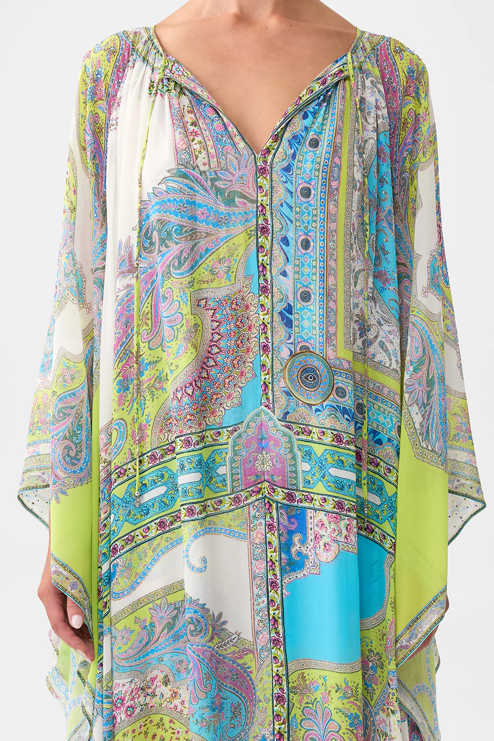 LONG DRESS WITH HANDKERCHIEF SLEEVE MAGIC CARPET RIDE - Image 6
