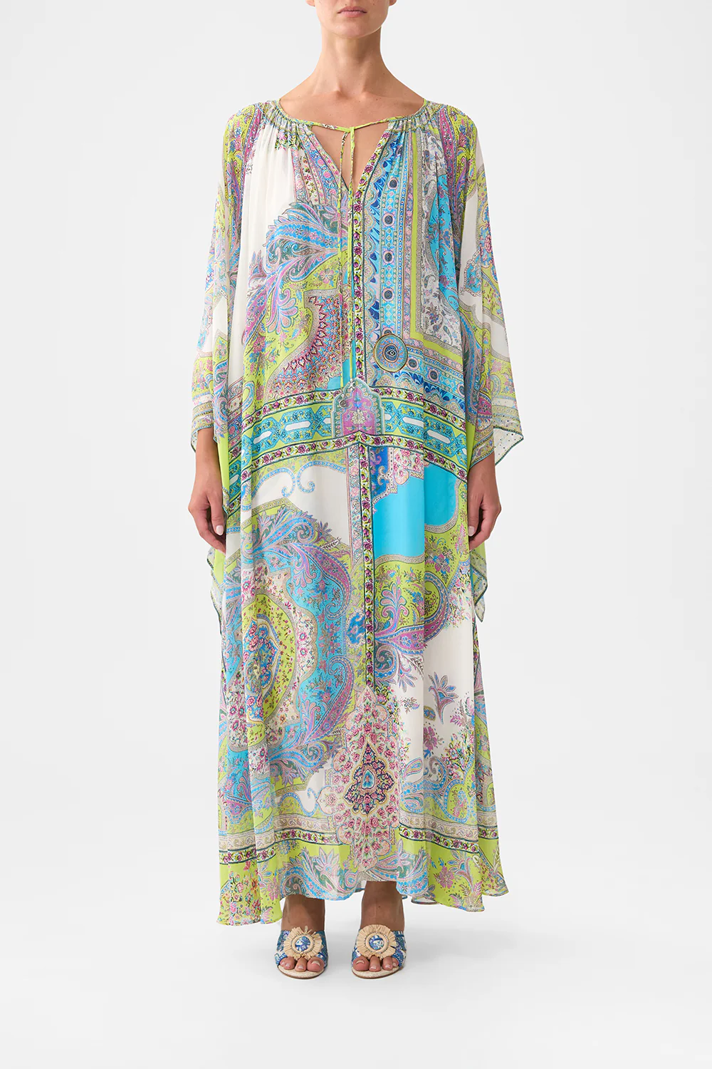 LONG DRESS WITH HANDKERCHIEF SLEEVE MAGIC CARPET RIDE - Image 8
