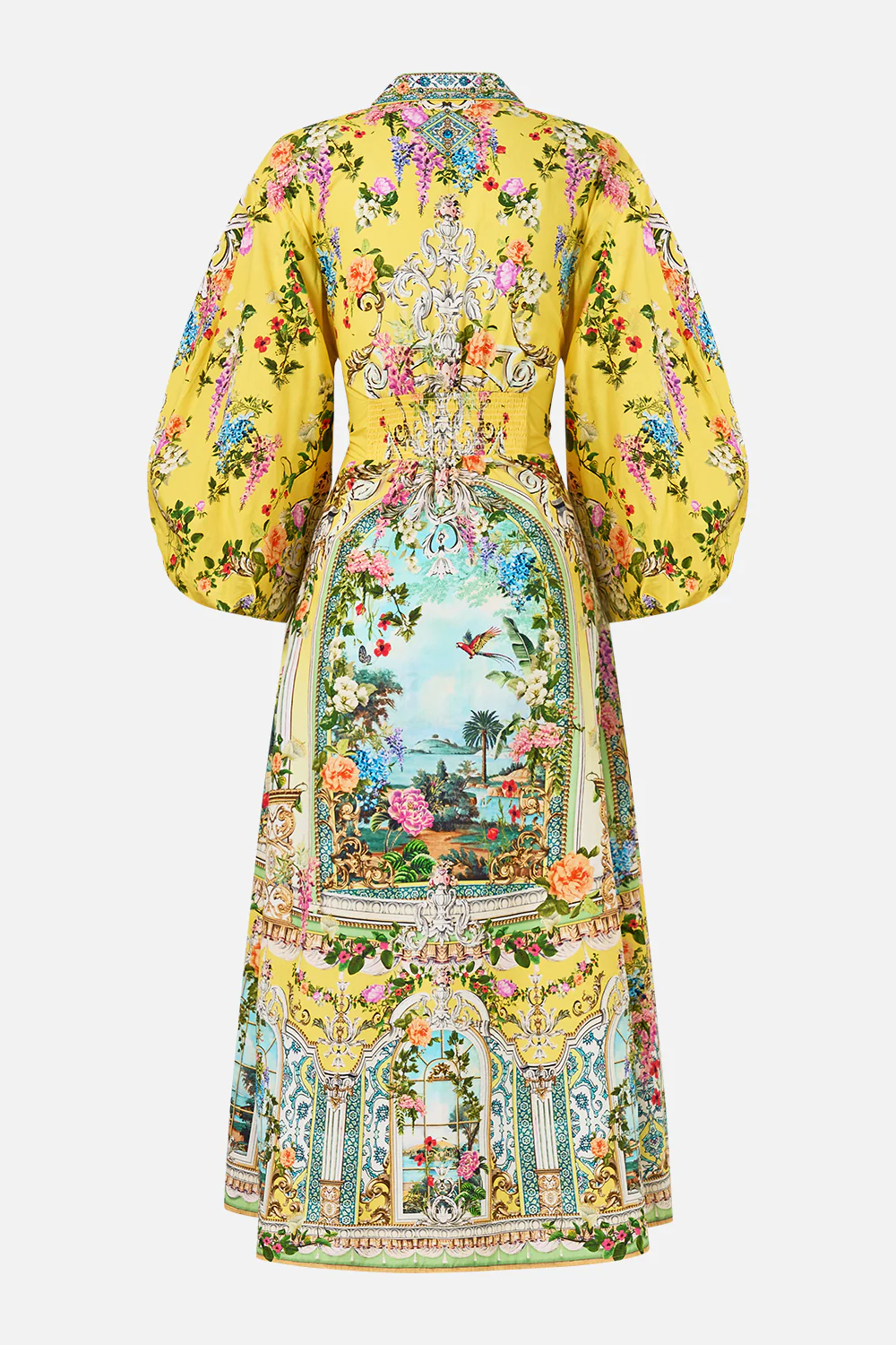 WAIST TIE SHIRT DRESS WITH BUBBLE SLEEVE TALES OF TOPKAPI PALACE - Image 8