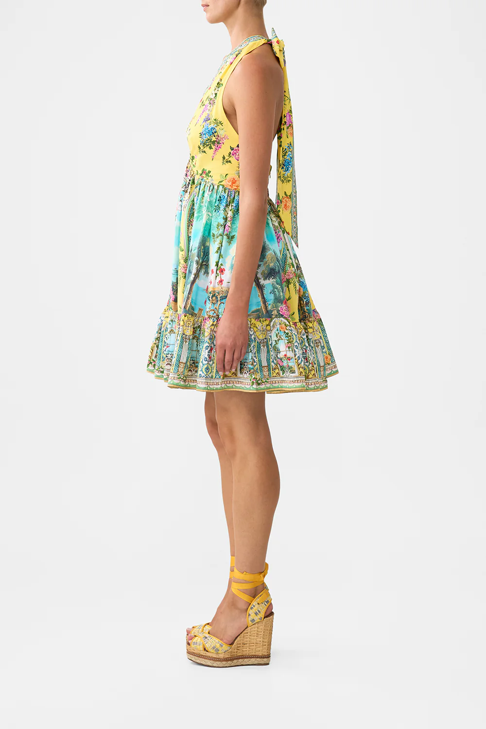 RUFFLE HEM HALTER SHORT DRESS TALES OF TOPKAPI PALACE - Image 4