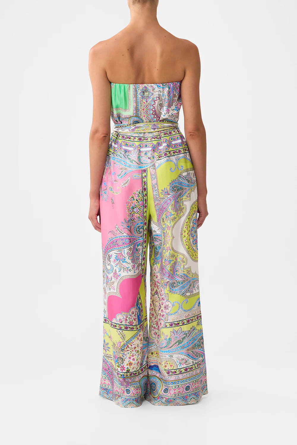 TIE WAIST STRAPLESS JUMPSUIT MAGIC CARPET RIDE - Image 2