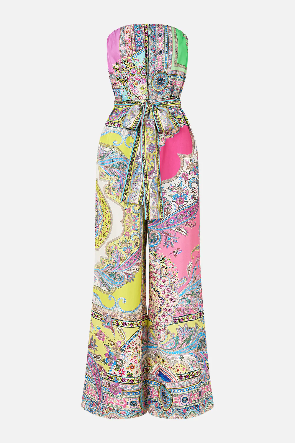 TIE WAIST STRAPLESS JUMPSUIT MAGIC CARPET RIDE - Image 3