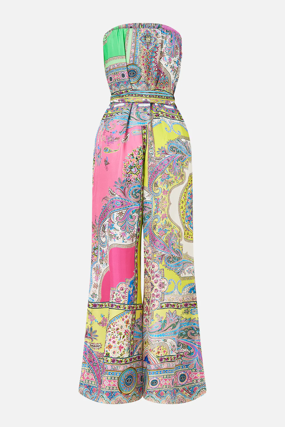 TIE WAIST STRAPLESS JUMPSUIT MAGIC CARPET RIDE - Image 7