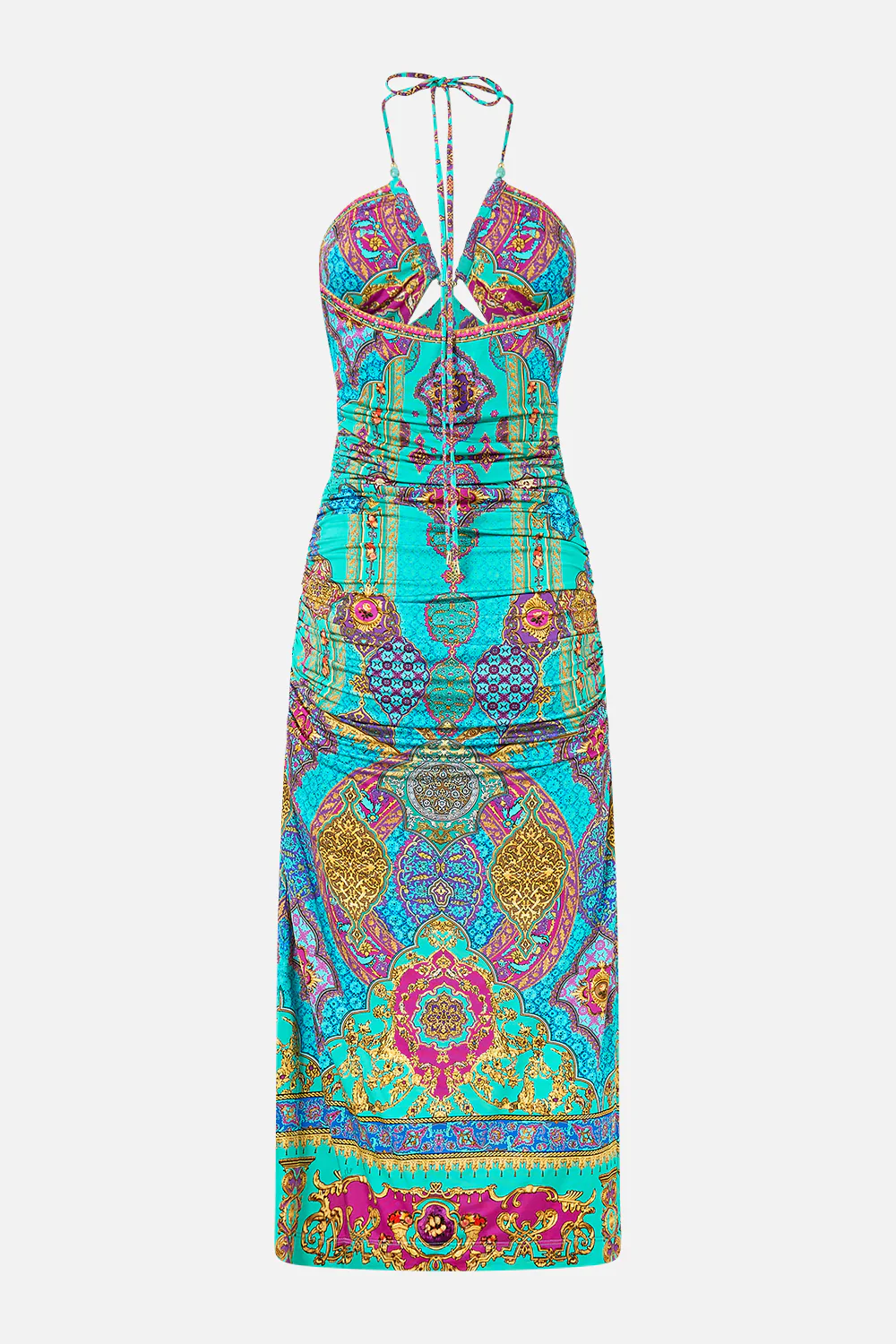 CUT OUT SLEEVELESS JERSEY HALTER NECK DRESS THE CONCUBINES CORRIDOR - Image 7