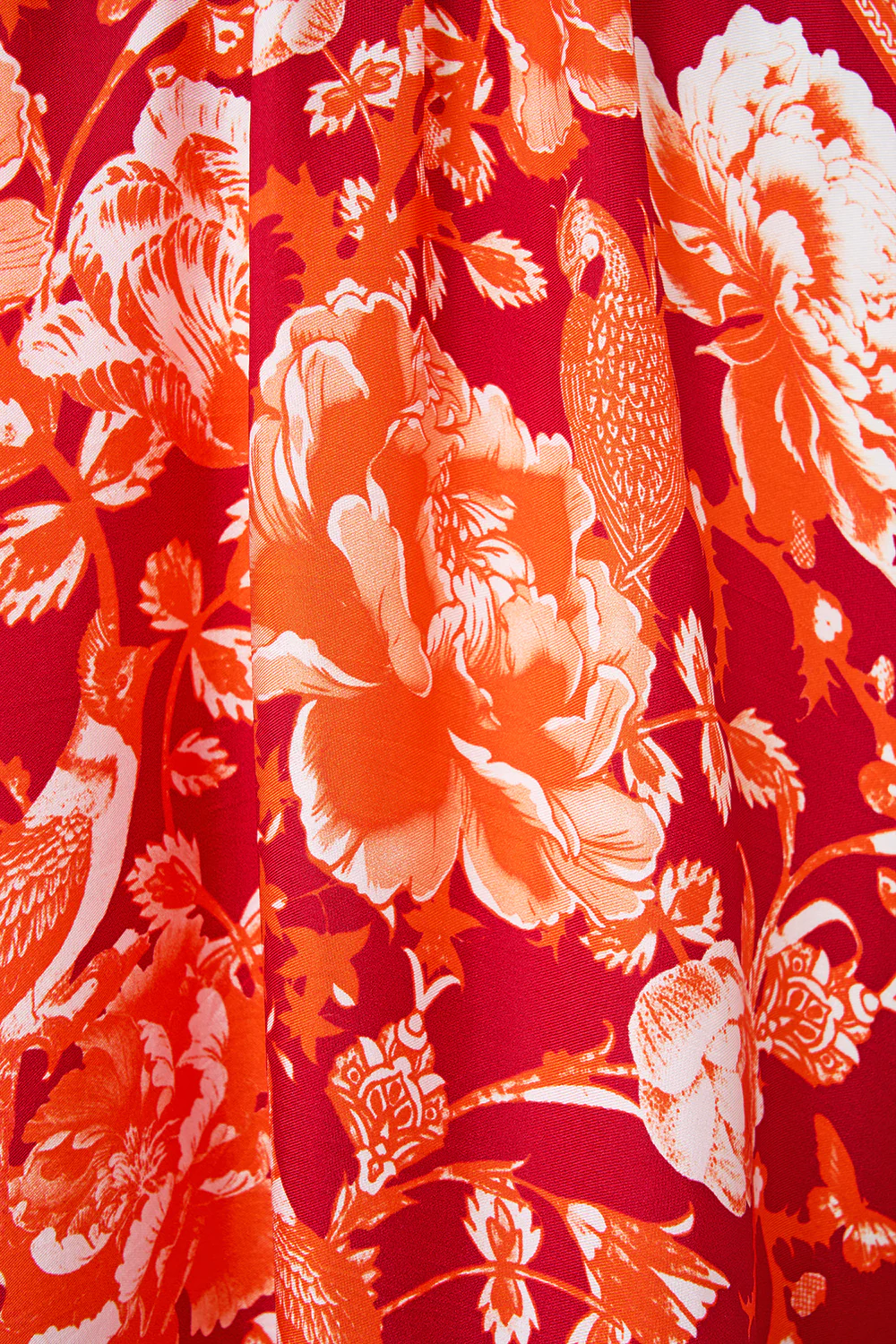 WAISTED DRESS WITH HEM RUFFLE TILES OF TÜRKIYE - Image 8