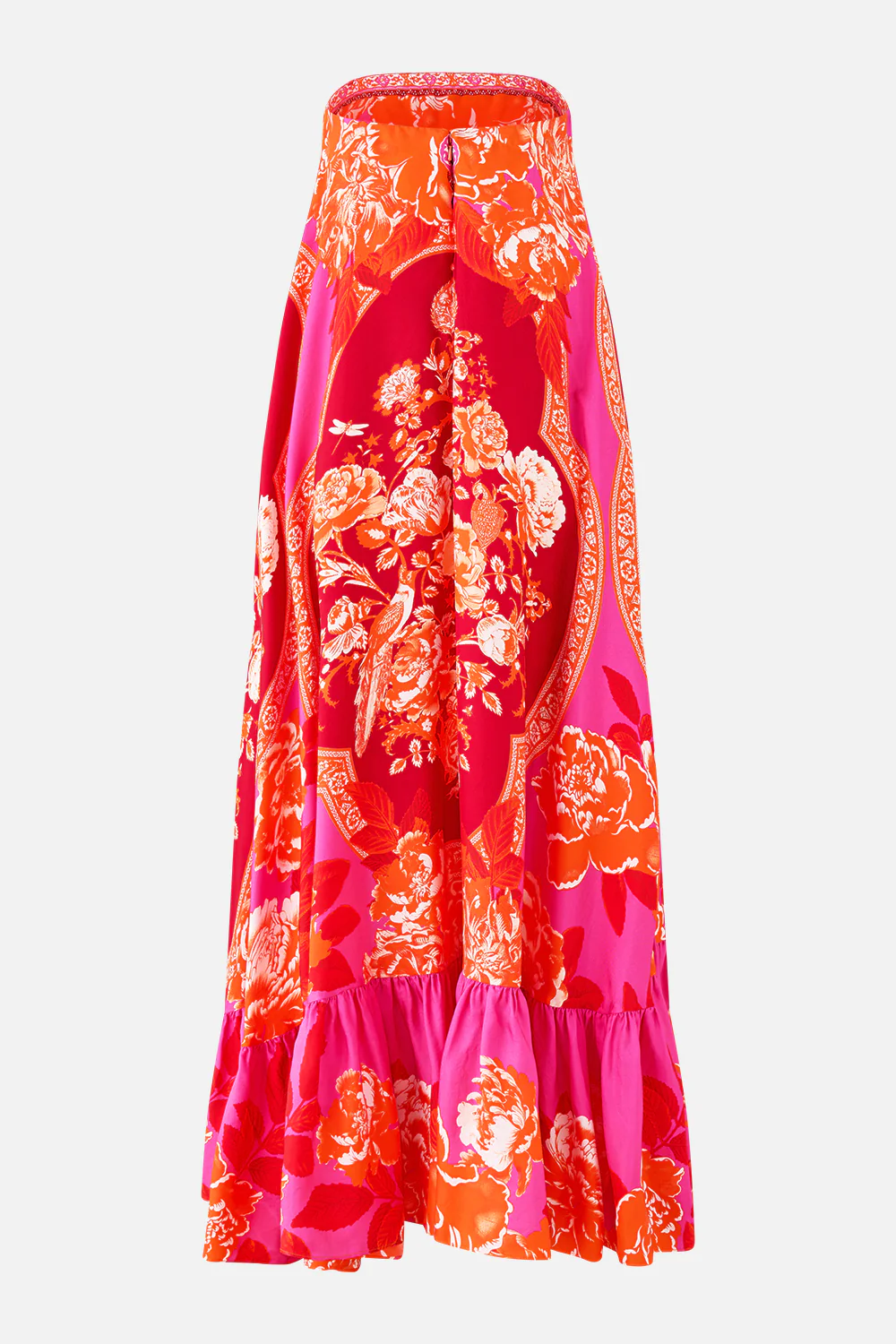 STRAPLESS MAXI WITH RUFFLE HEM TILES OF TÜRKIYE - Image 6