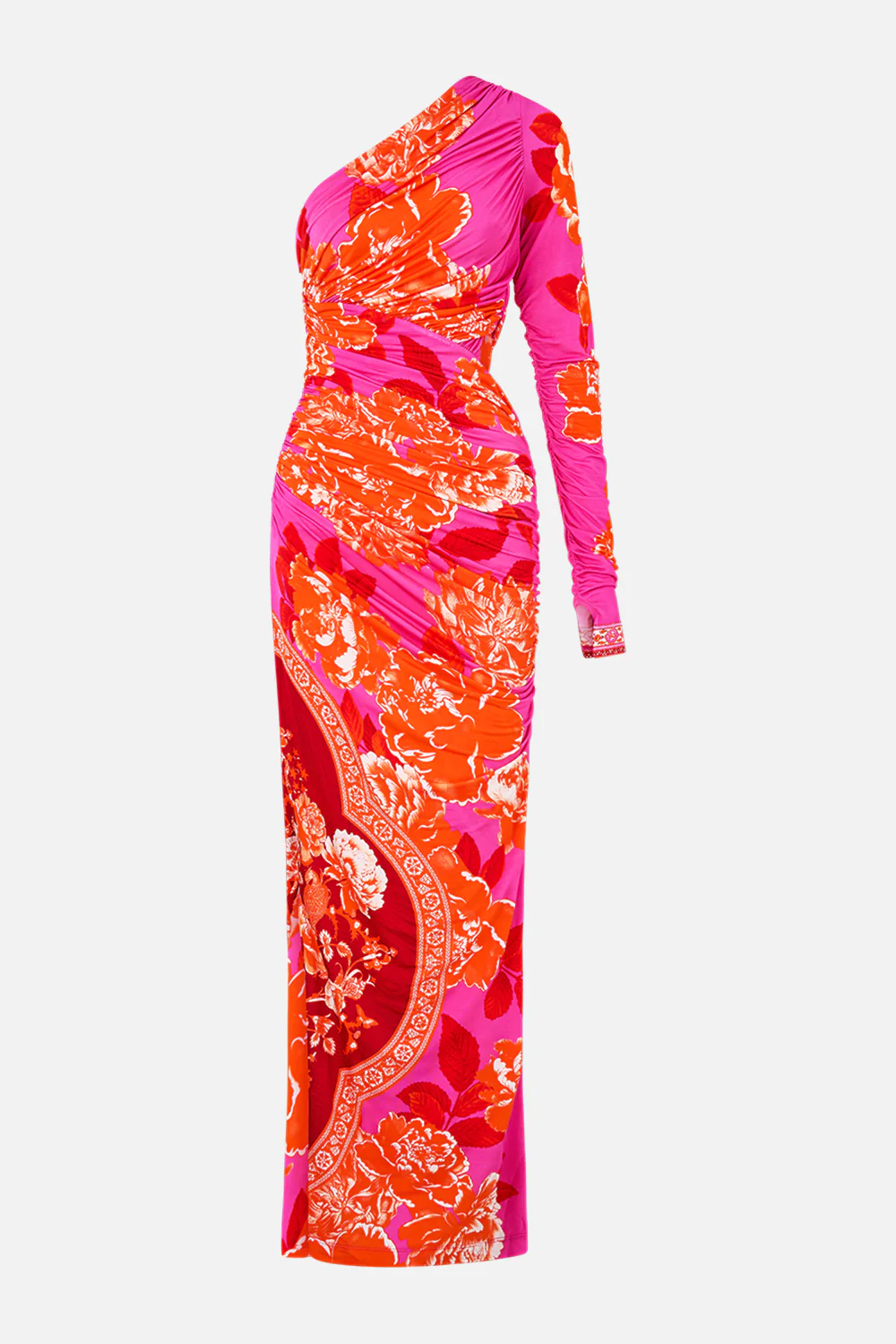 ONE SHOULDER JERSEY CUT OUT DRESS TILES OF TÜRKIYE - Image 3
