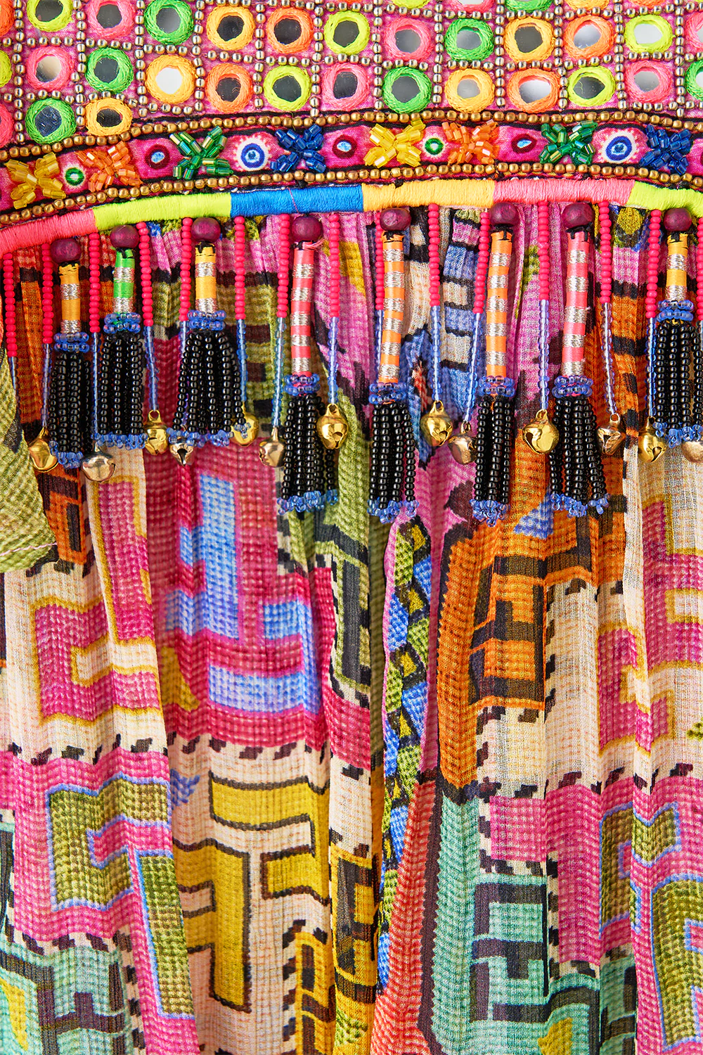 CUT-OUT HARNESS TOP PATCHWORK PANORAMA - Image 8