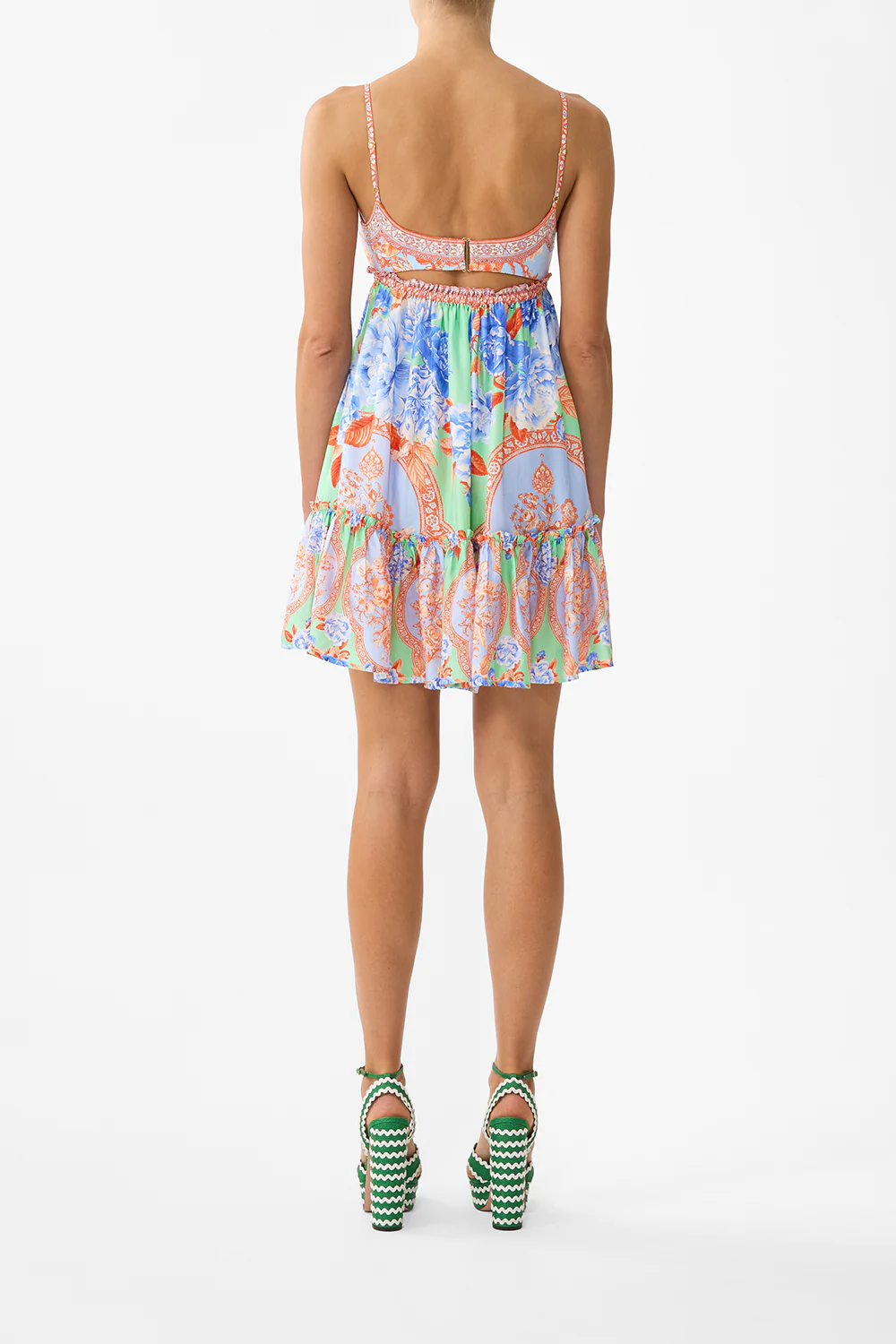 SHORT DRESS WITH JERSEY BODICE TOPKAPI POP - Image 2