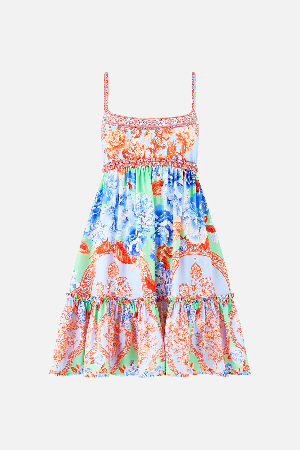 SHORT DRESS WITH JERSEY BODICE TOPKAPI POP - Image 3