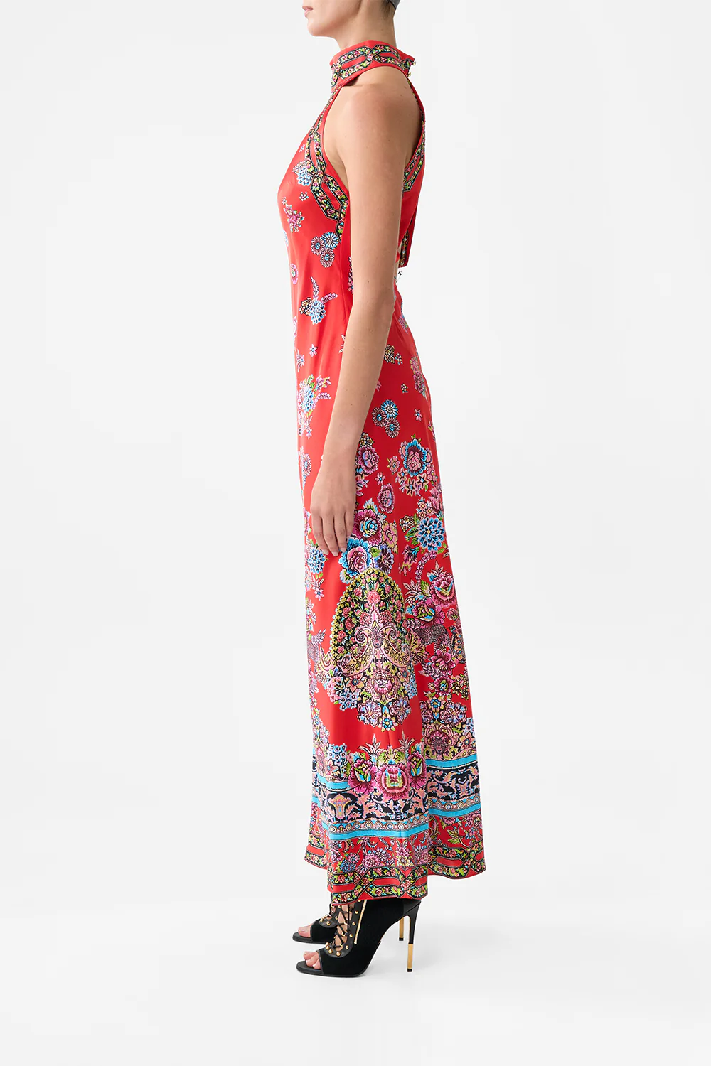 HIGH NECK BIAS DRESS ARTISANS OF ANATOLIA - Image 4
