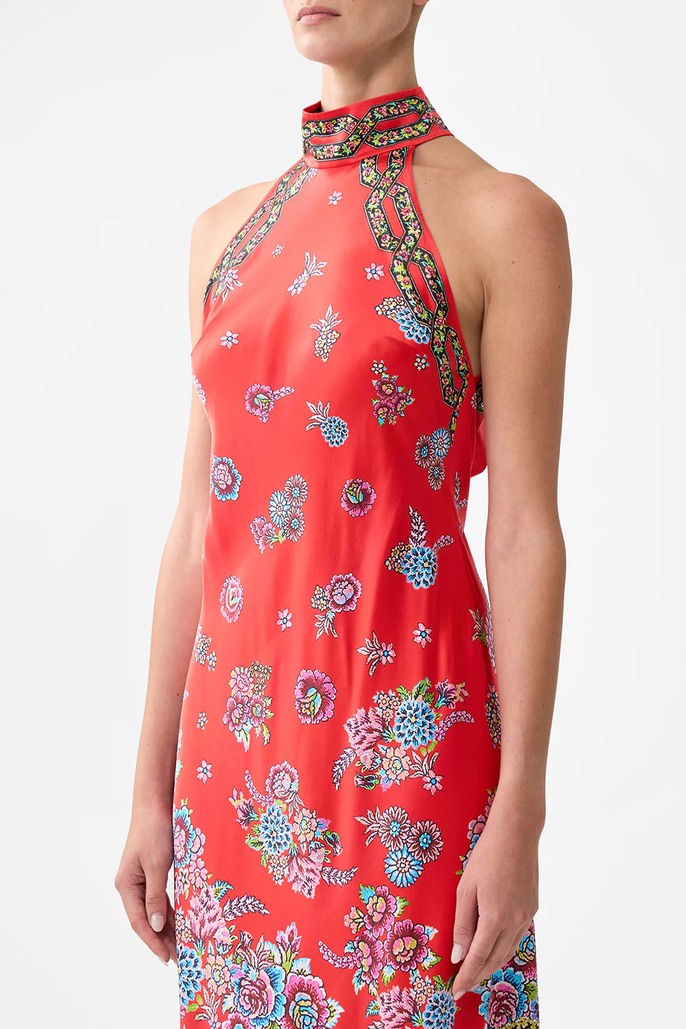 HIGH NECK BIAS DRESS ARTISANS OF ANATOLIA - Image 5